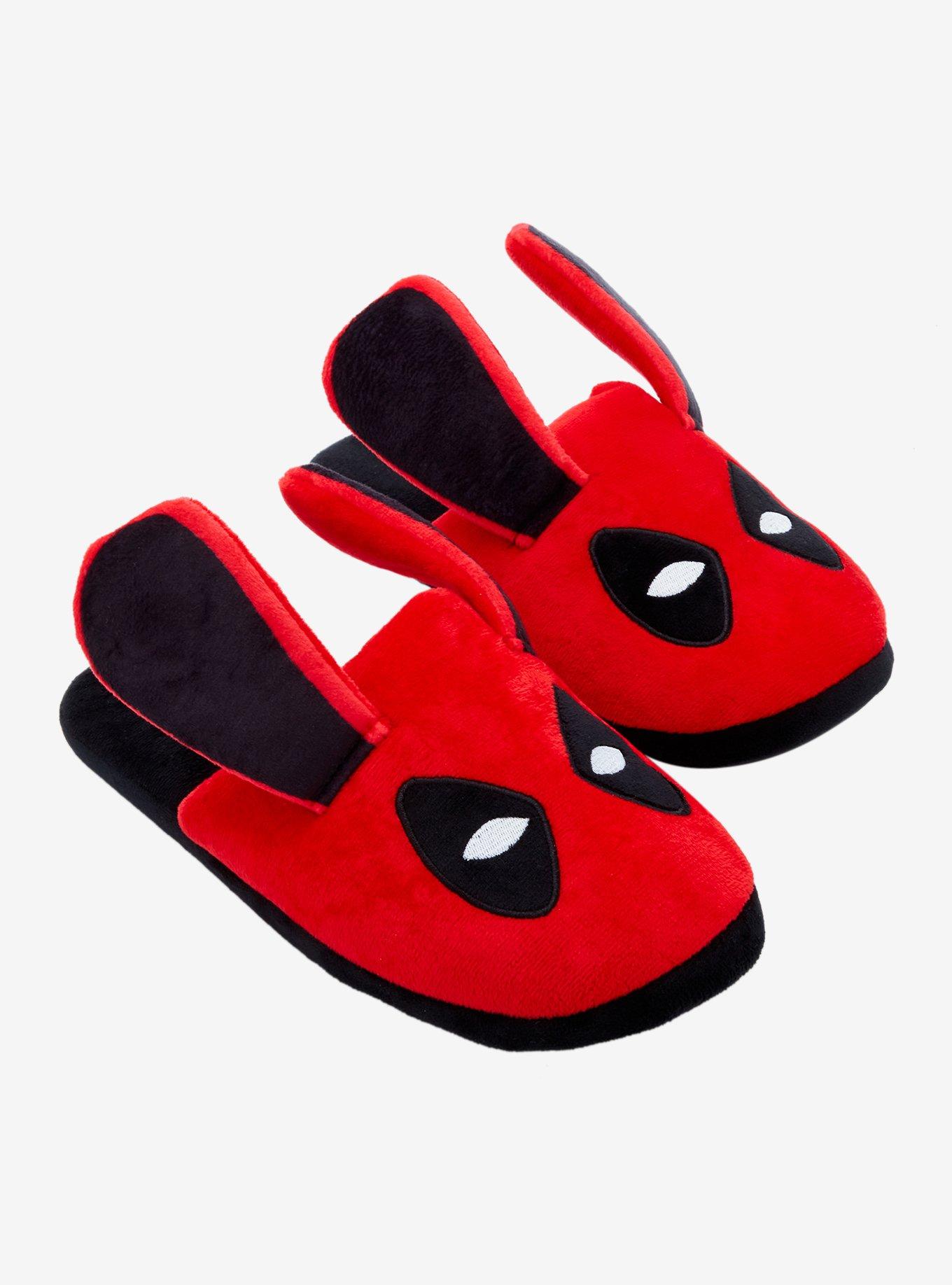 Marvel Deadpool Bunny Plush Slippers Hot Topic