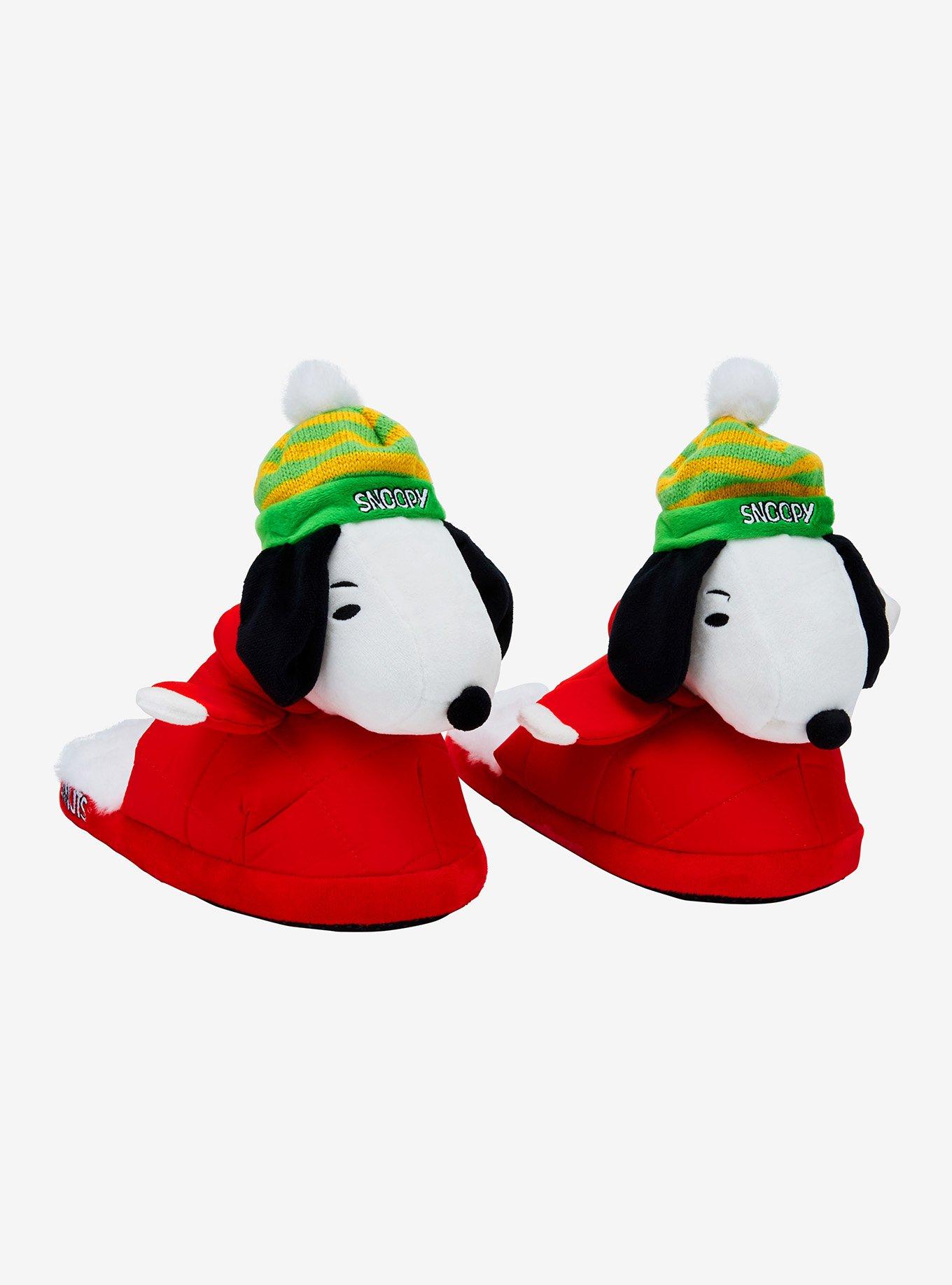 Peanuts Snoopy Puffer Jacket Plush Slippers, , hi-res