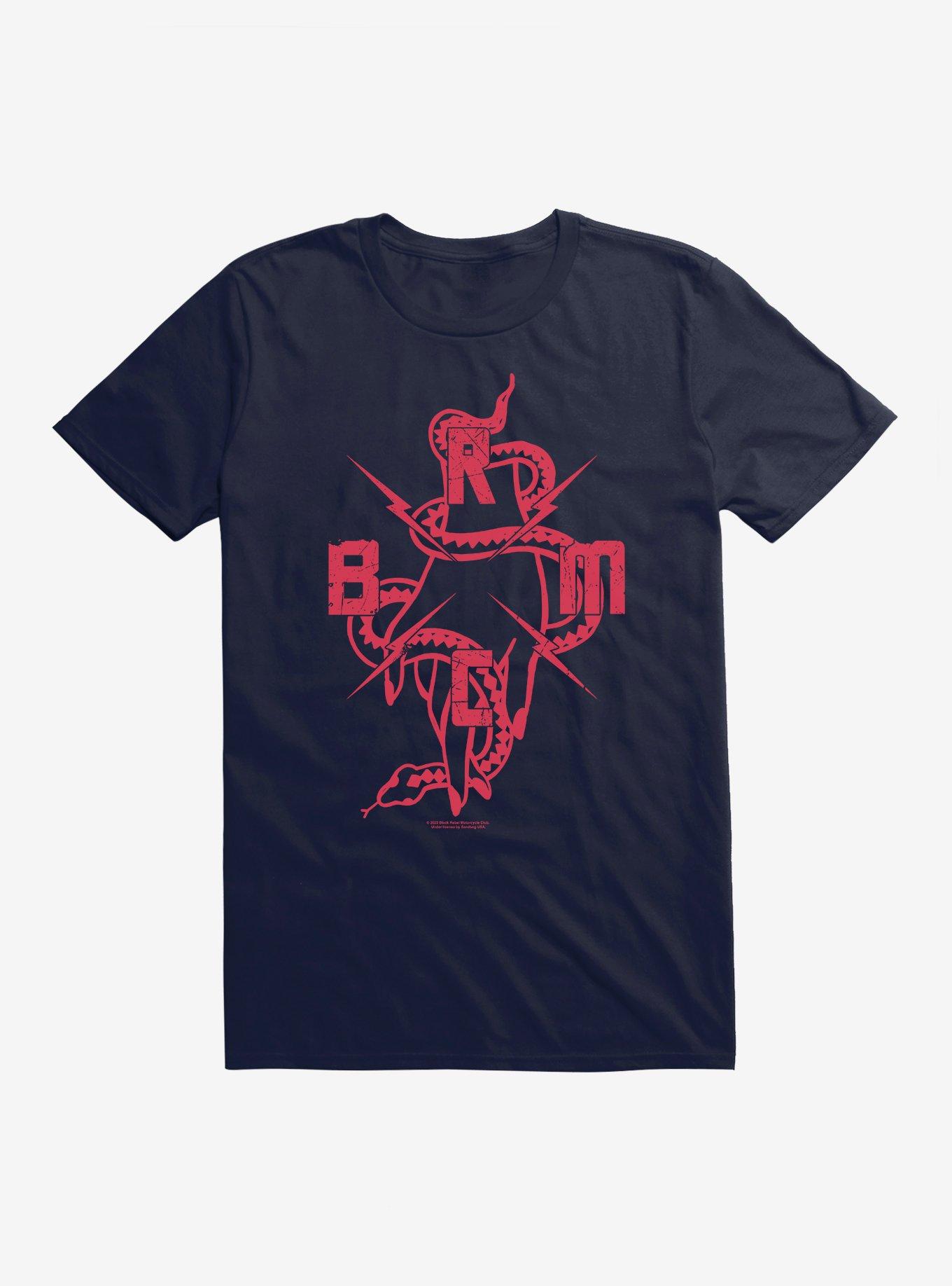 Black Rebel Motorcycle Club Snake Hand T-Shirt, NAVY, hi-res