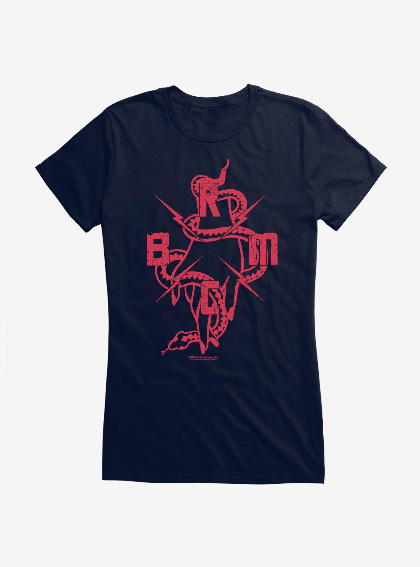 Black Rebel Motorcycle Club Snake Hand Girls T-Shirt, NAVY, hi-res