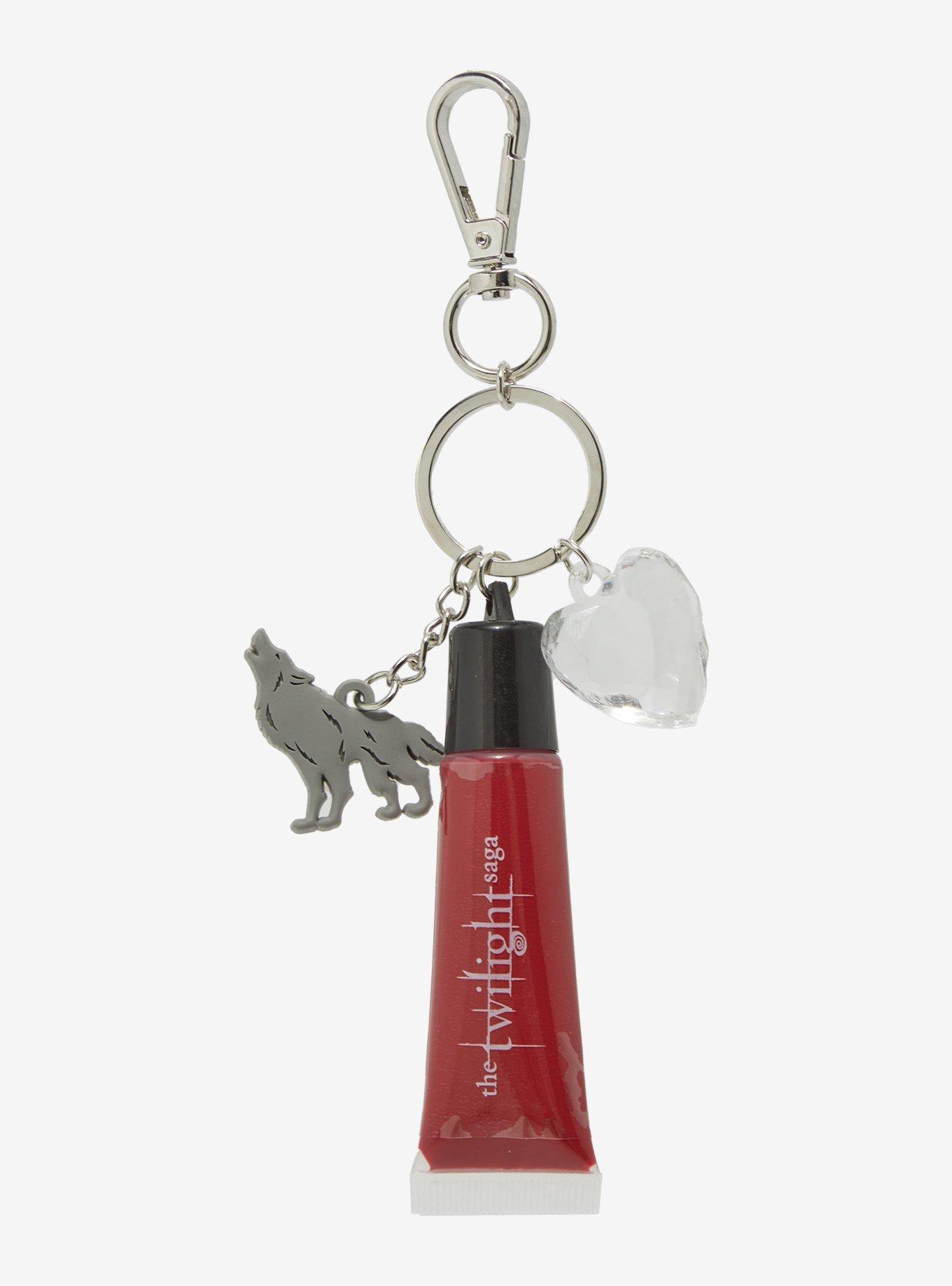 The Twilight Saga Wolf Heart Lip Gloss Key Chain