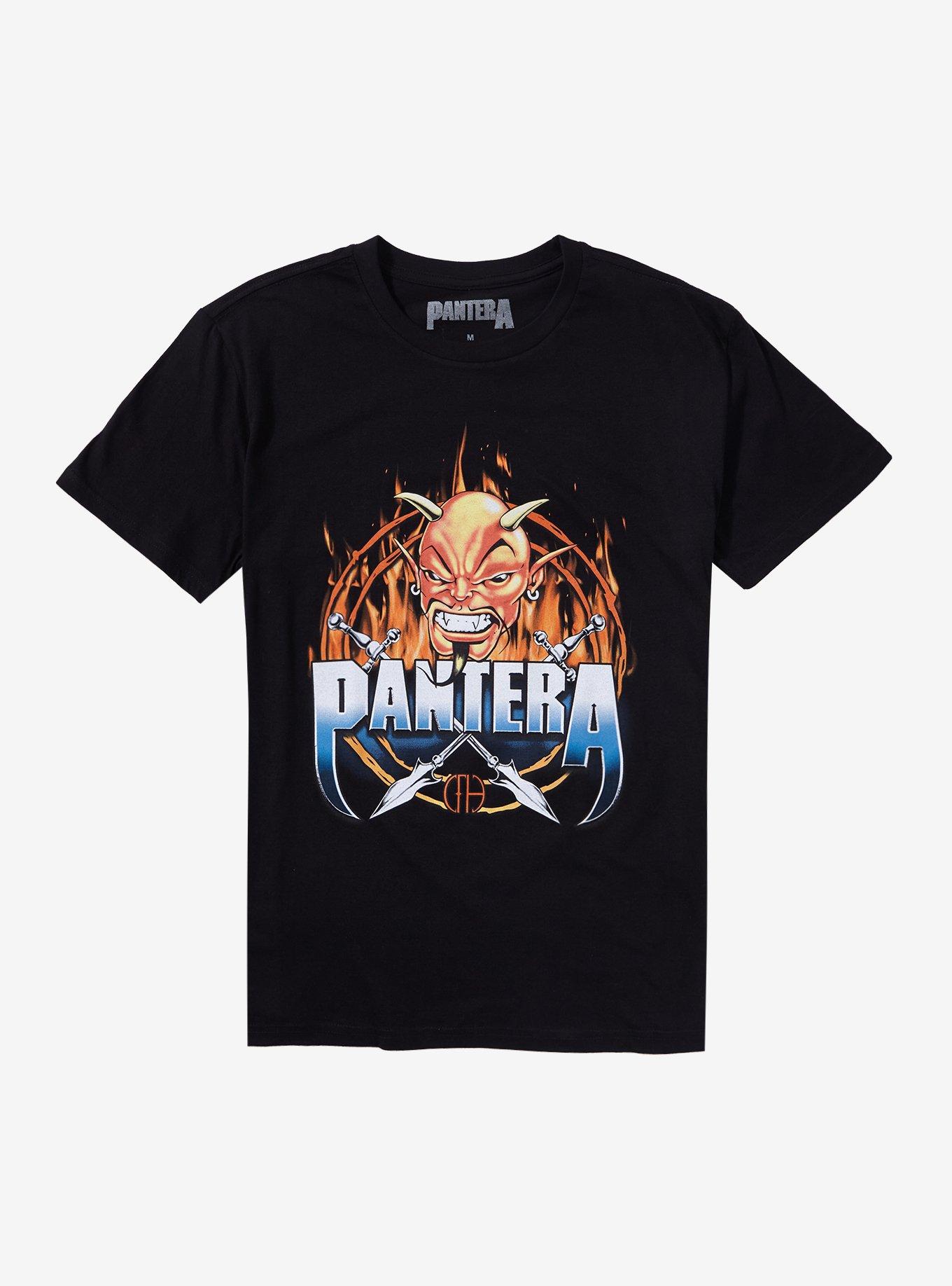 Pantera Devil Logo T-Shirt, BLACK, hi-res