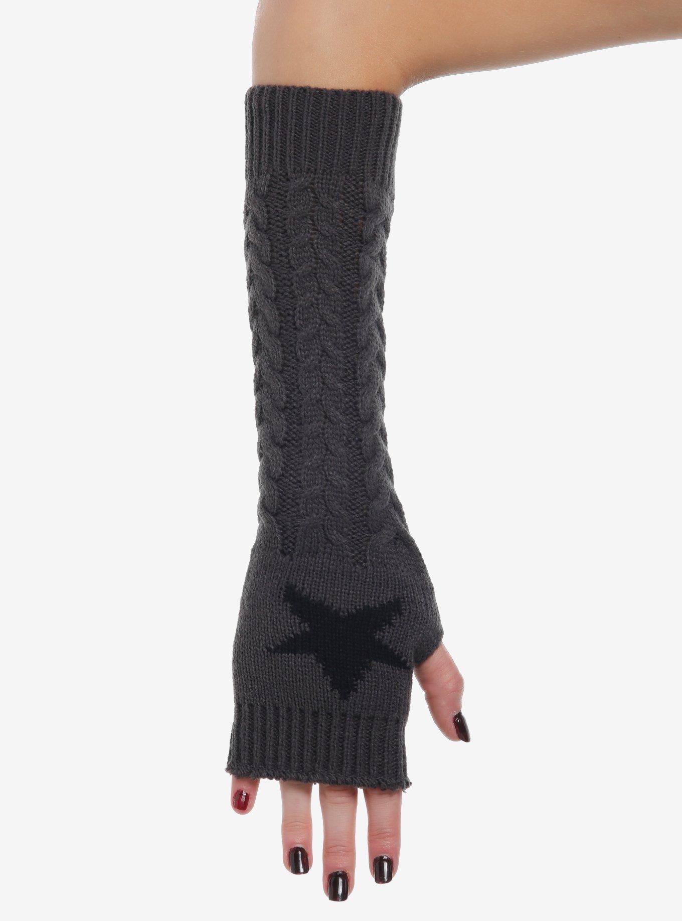 Star Cable Knit Arm Warmers, , hi-res