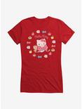 Hello Kitty Lovely Ribbon Bow Girls T-Shirt, RED, hi-res