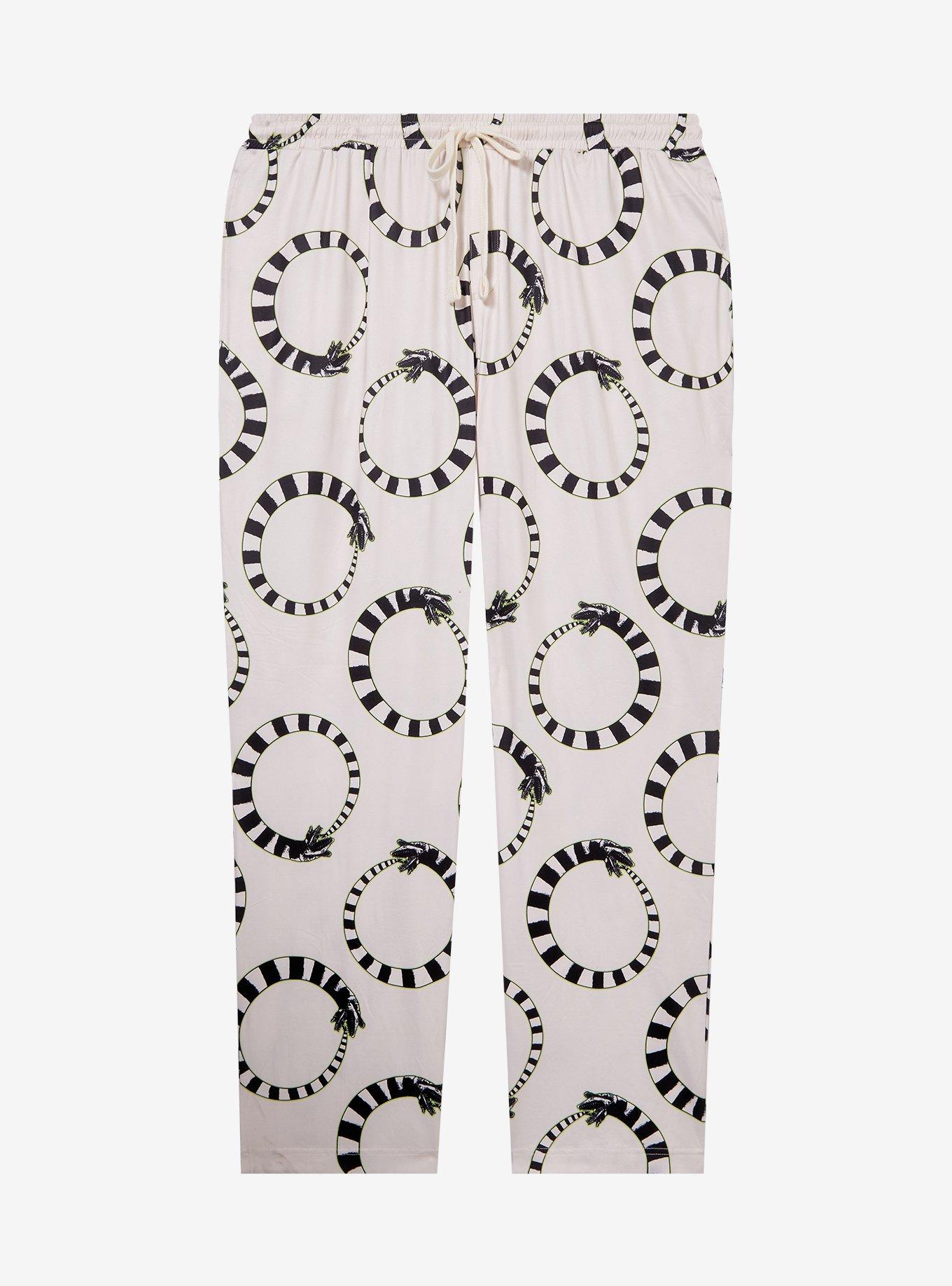 Beetlejuice Sandworm Allover Print Women's Plus Size Sleep Pants - BoxLunch Exclusive, , hi-res