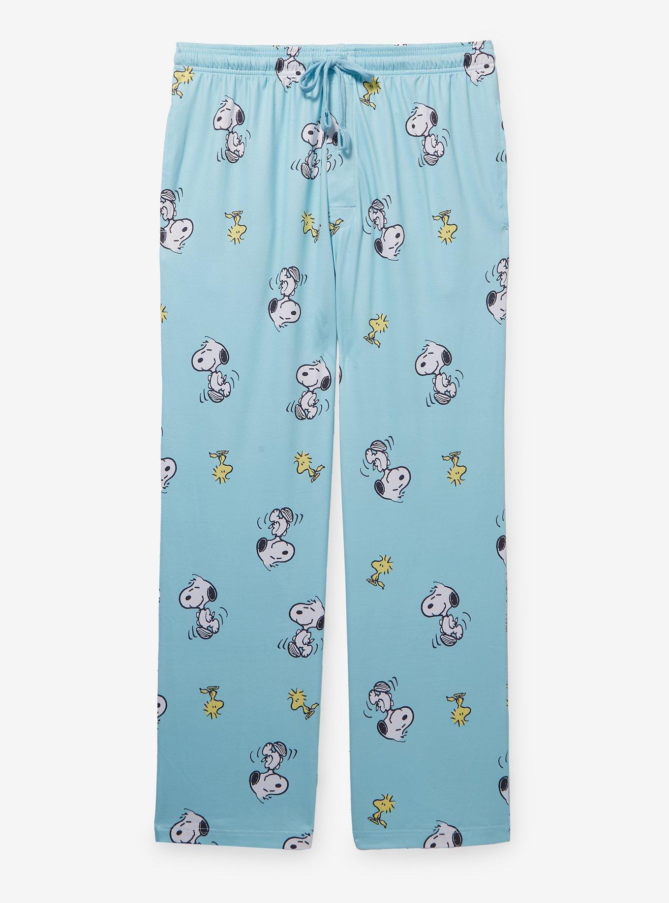 Peanuts Snoopy & Woodstock Allover Print Sleep Pants