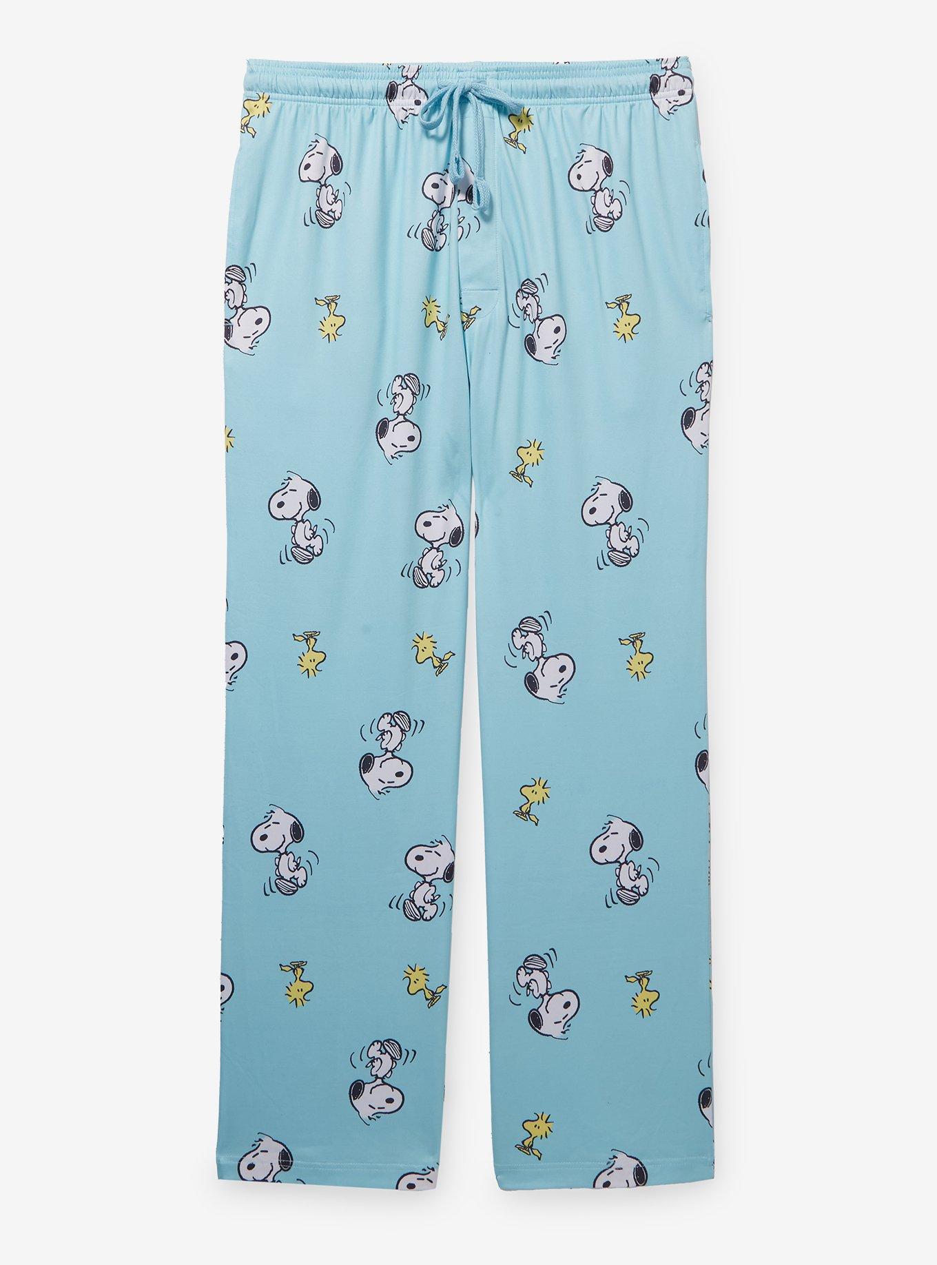 Peanuts Snoopy & Woodstock Allover Print Sleep Pants — BoxLunch Exclusive, , hi-res