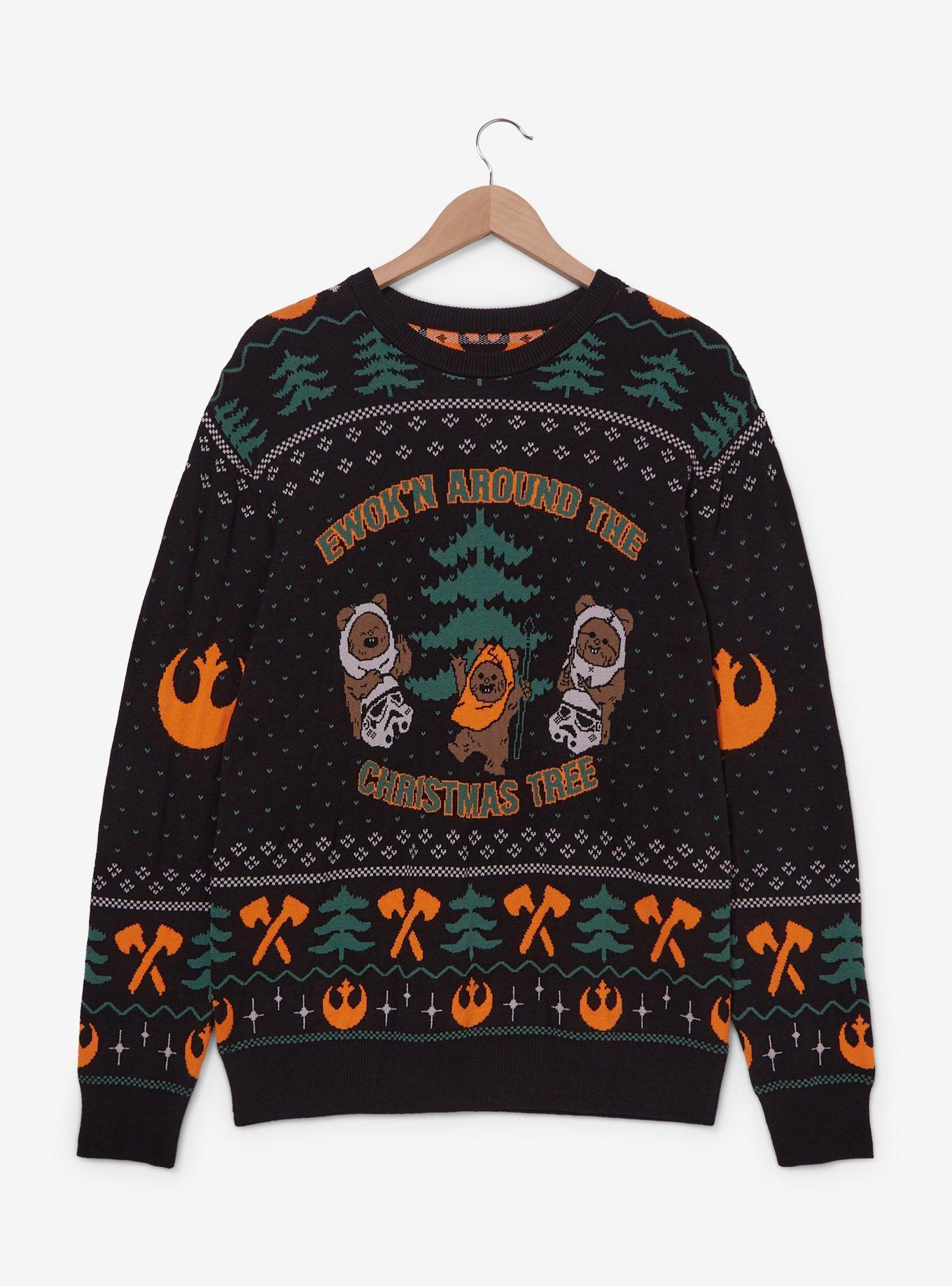 Star Wars Ewok'n Around the Tree Patterned Holiday Sweater, MULTI, hi-res