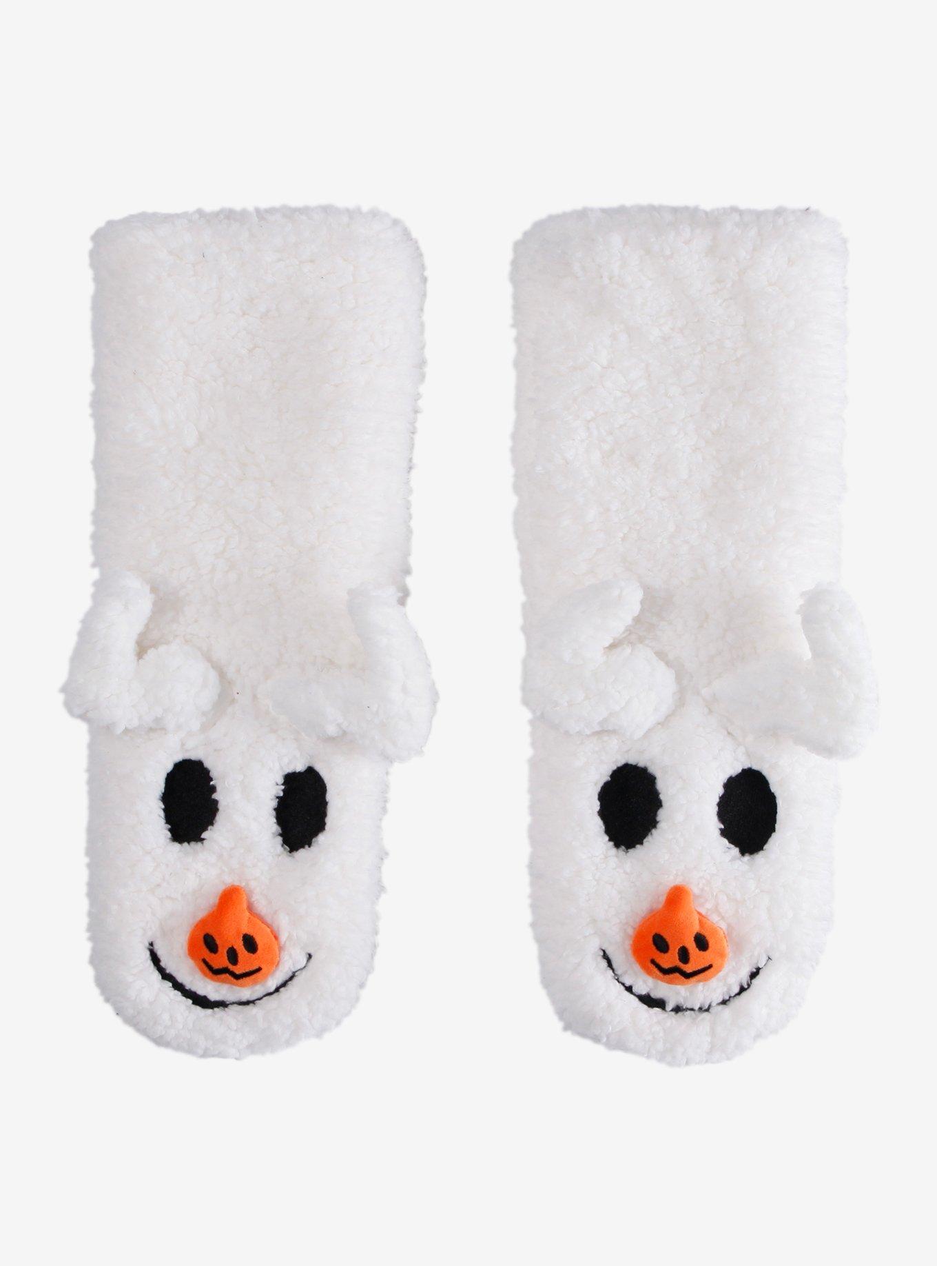 The Nightmare Before Christmas Zero Sherpa Slipper Socks Hot Topic Exclusive, , hi-res