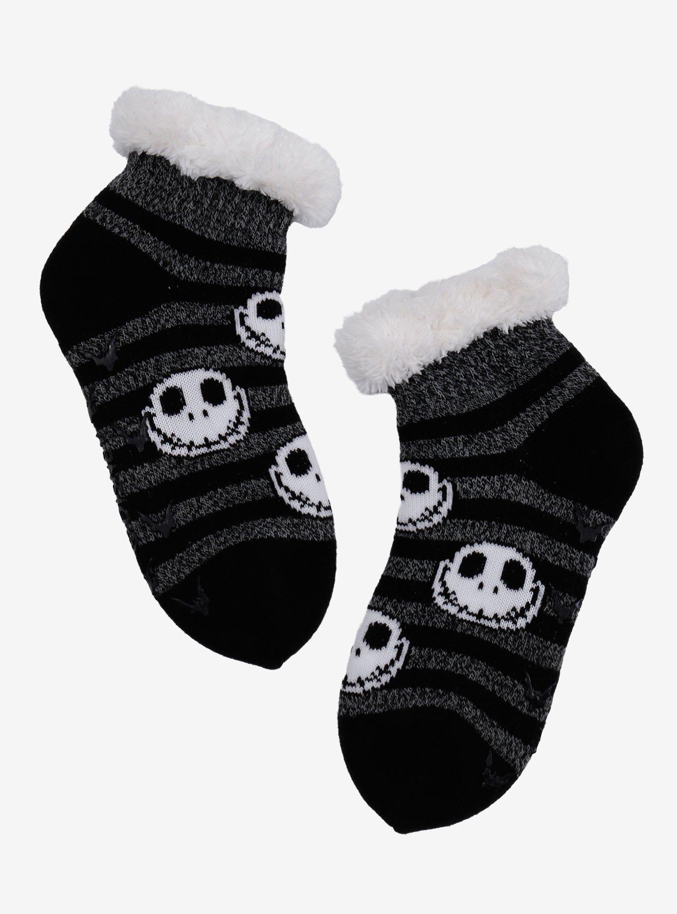 The Nightmare Before Christmas Jack Glow-In-The-Dark Cozy Slipper Socks, , hi-res