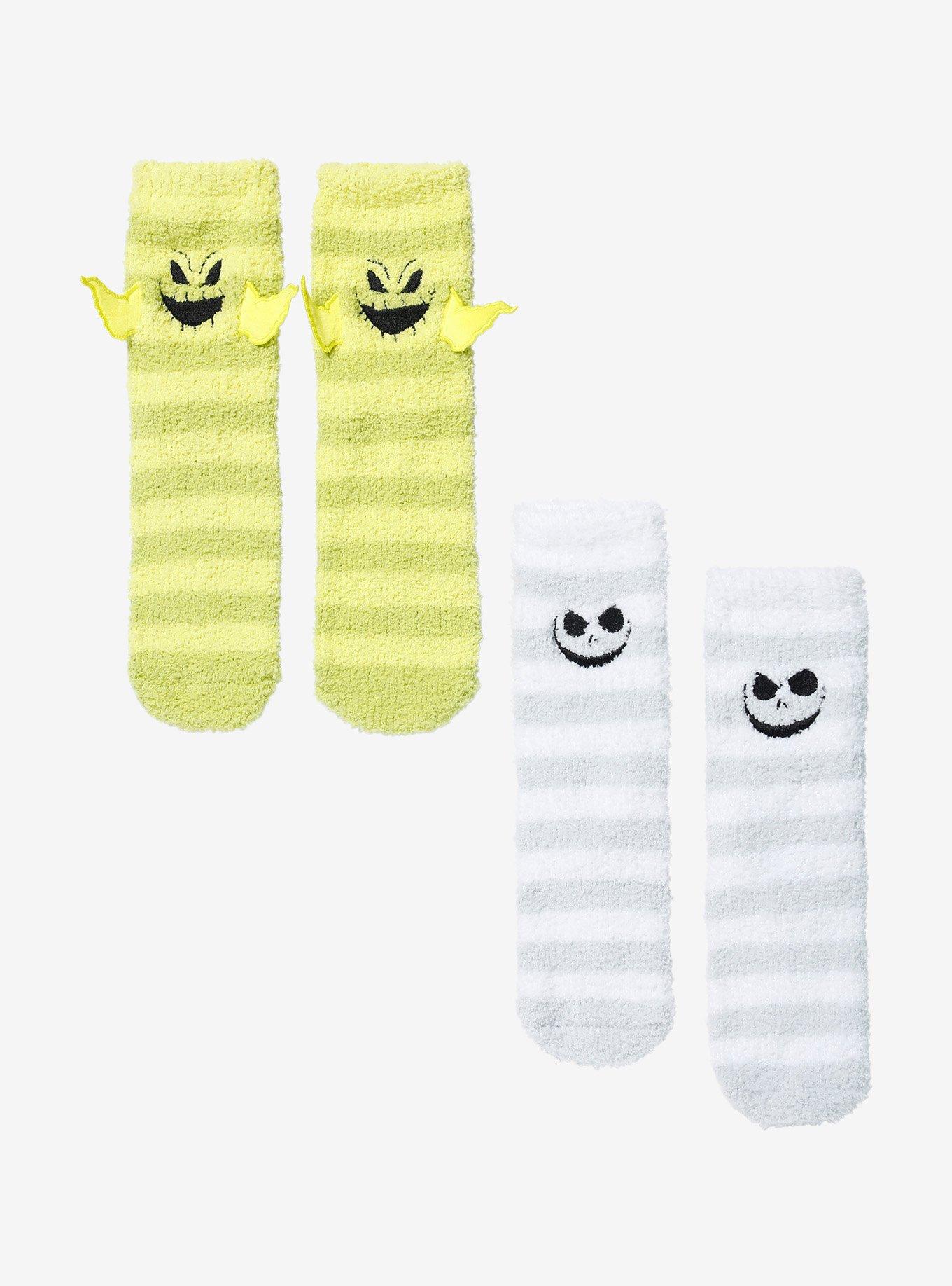 The Nightmare Before Christmas Jack & Oogie Boogie Cozy Crew Socks 2 Pair, , hi-res