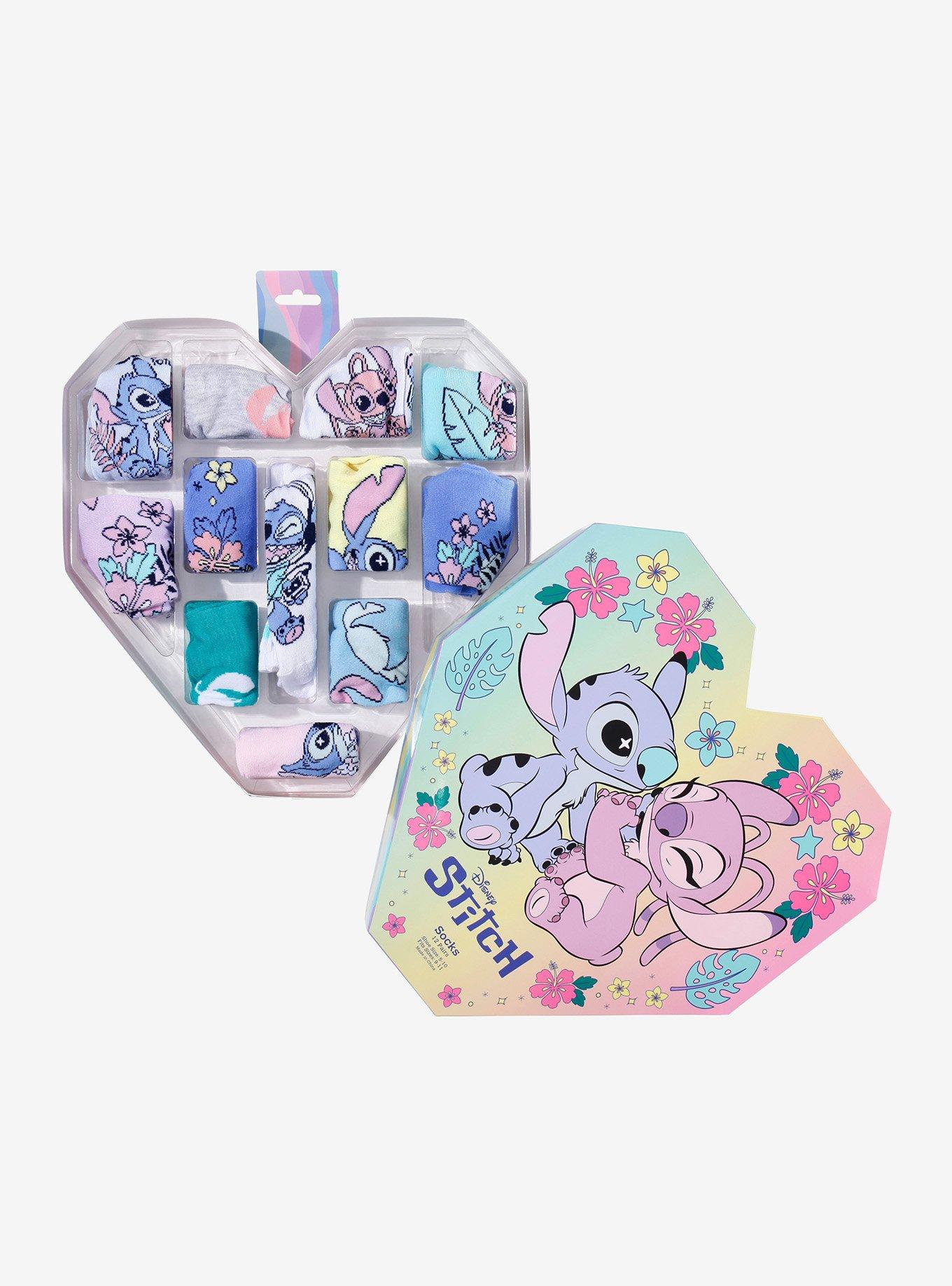 Disney Stitch & Angel 12 Days Of Socks Gift Set, , hi-res