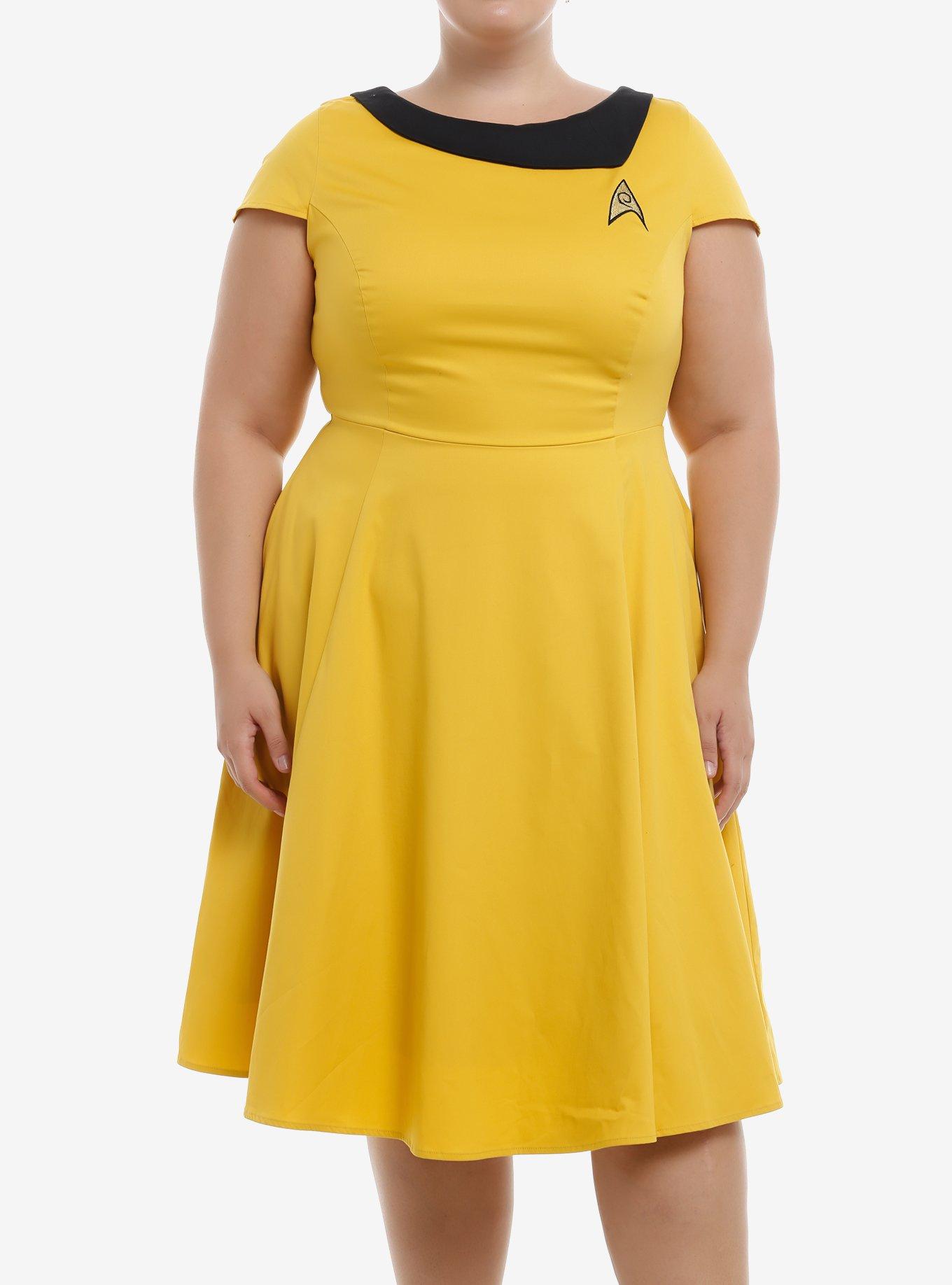 Her Universe Star Trek Command Uniform Retro Dress Plus Size Her Universe Exclusive, , hi-res