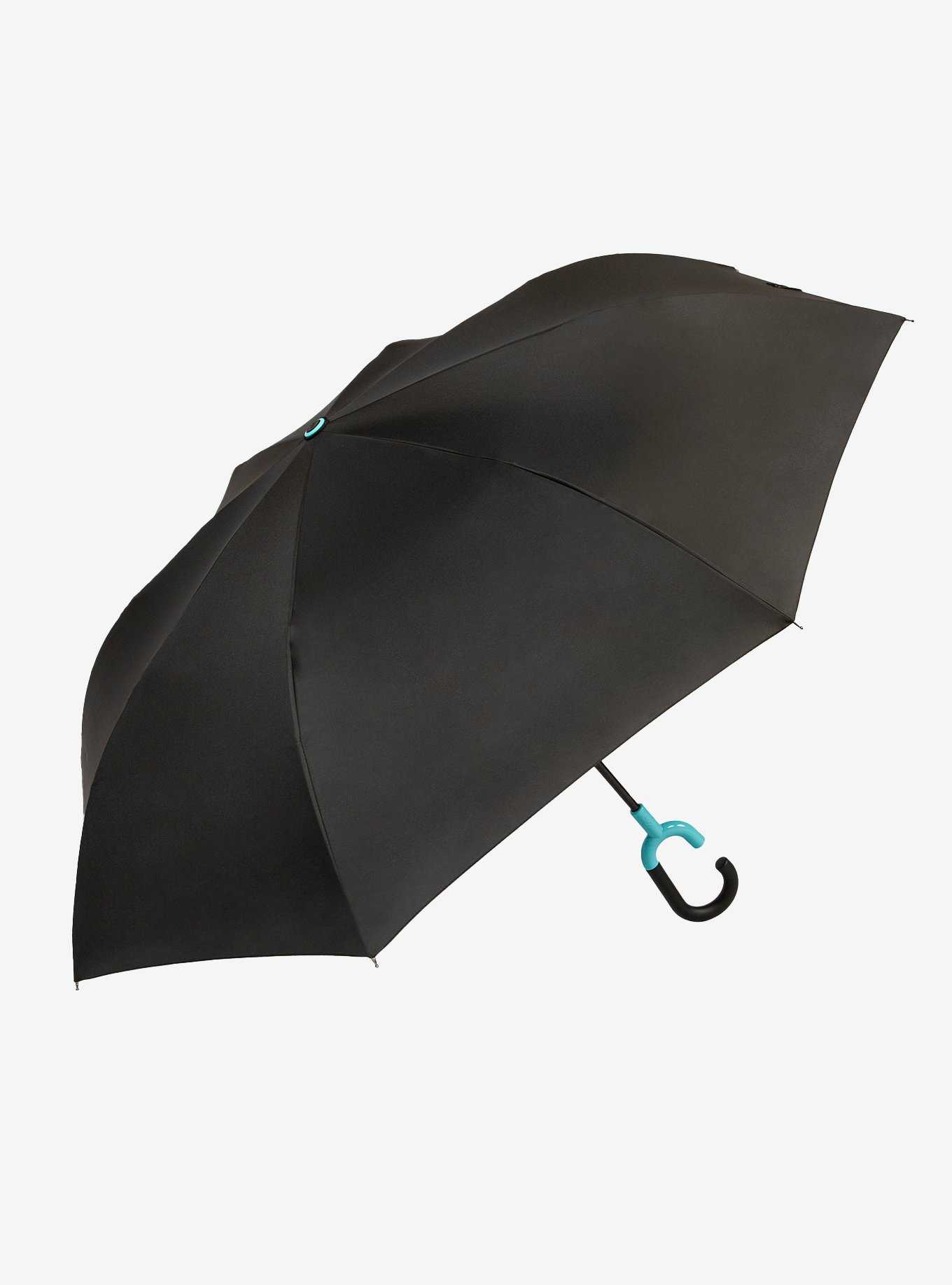 Reverse Closing Stick Umbrella Black Zecora, , hi-res