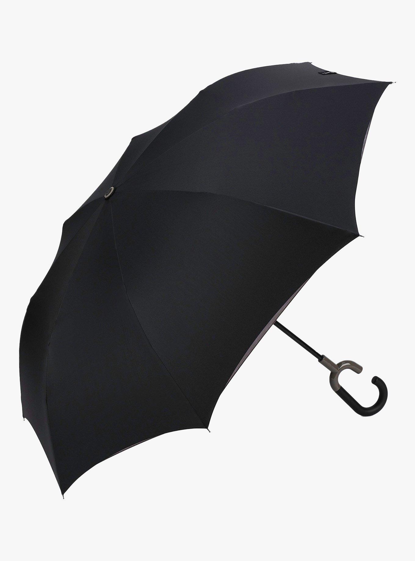 Reverse Closing Stick Umbrella Black Hearth, , hi-res