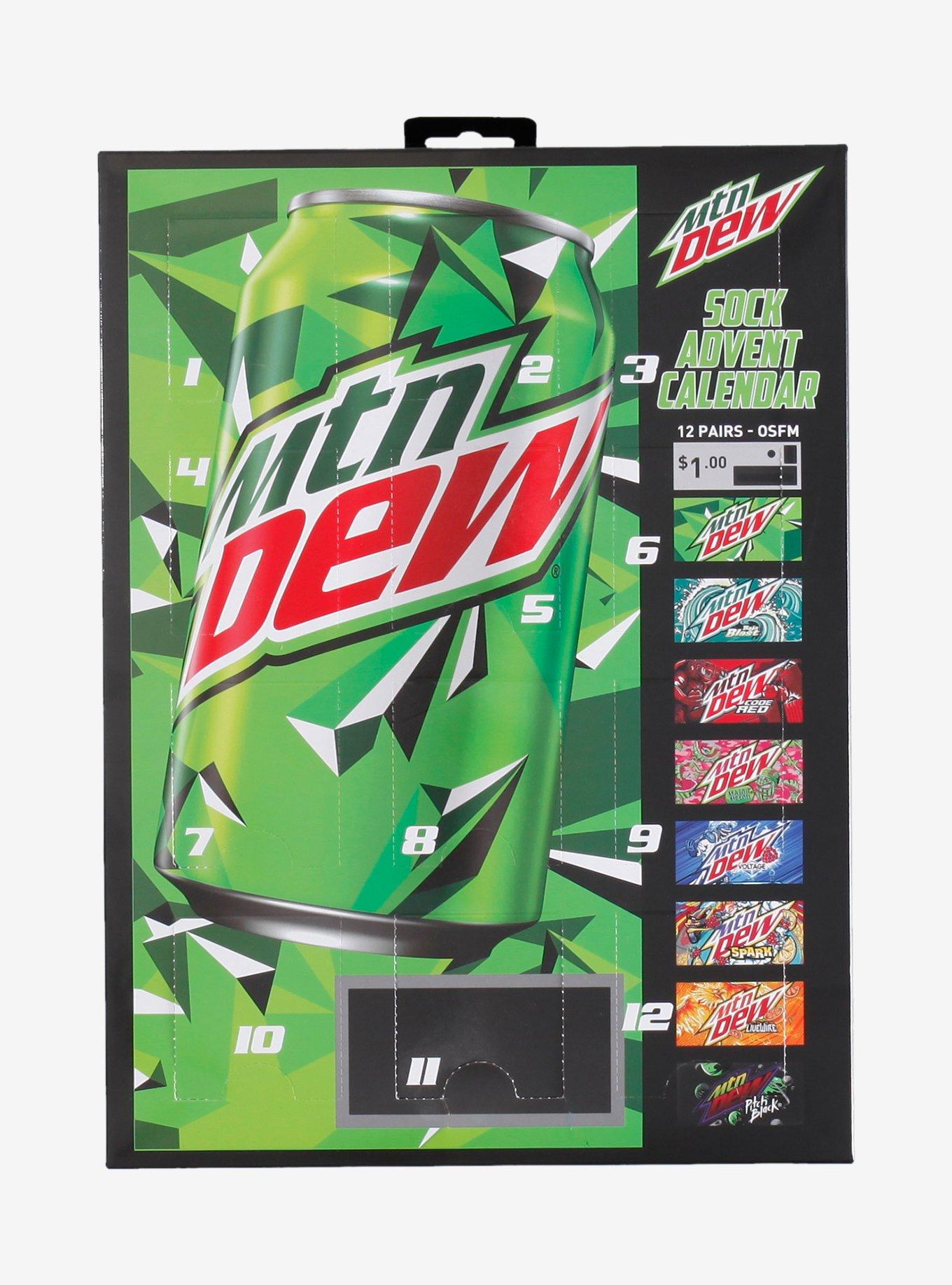 Mountain Dew 12 Days Of Socks Gift Set, , hi-res