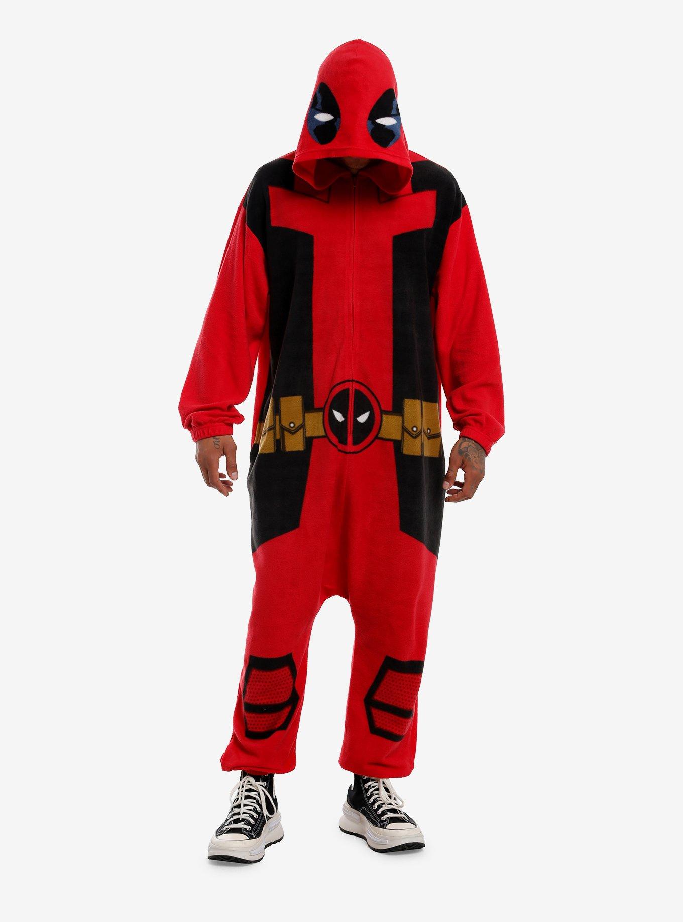 Costume Deadpool Onesie Pajamas Forever Lazy Adult Onesie Deadpool
