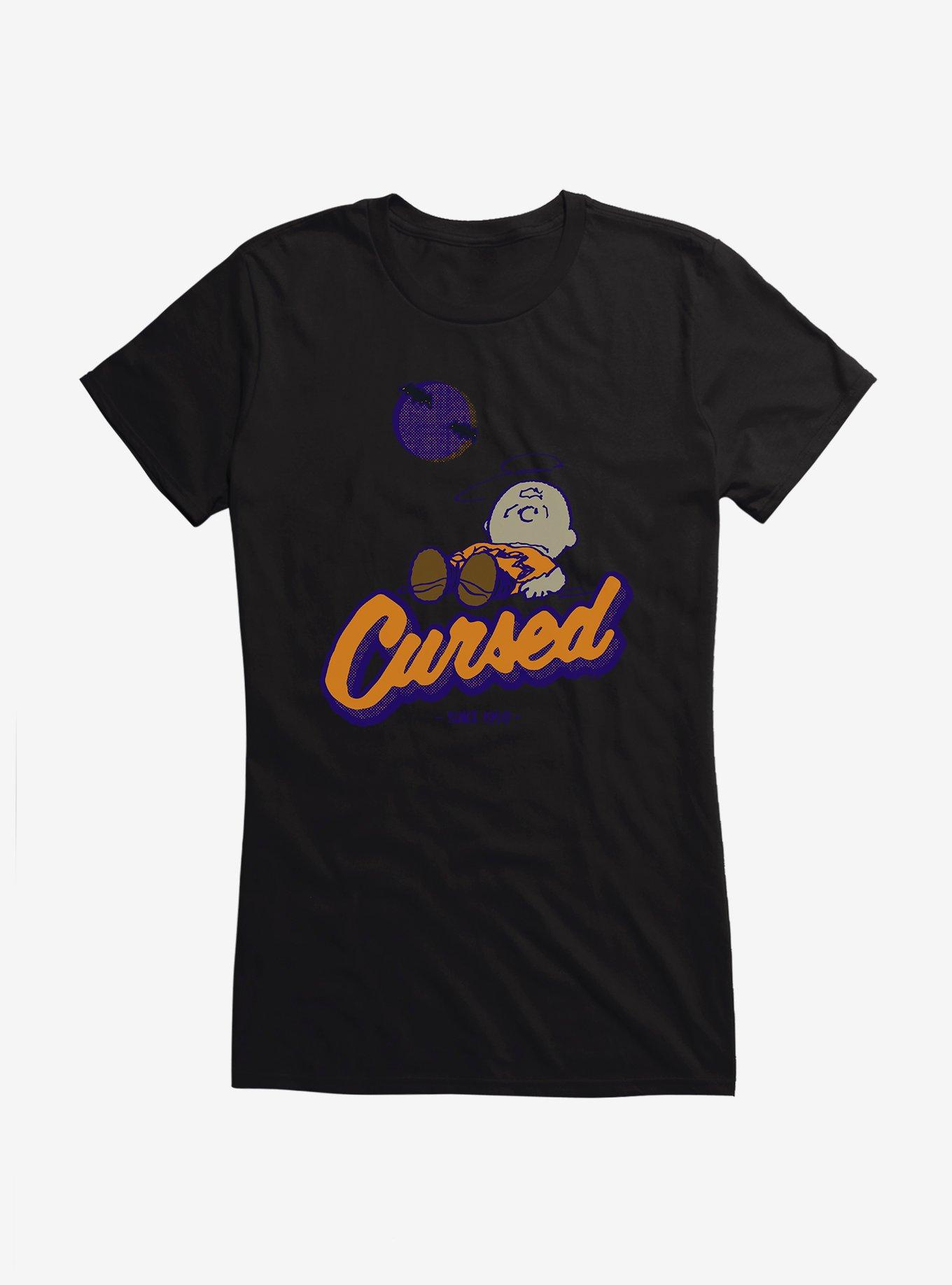 Peanuts Cursed Since 1950 Charlie Brown Girls T-Shirt