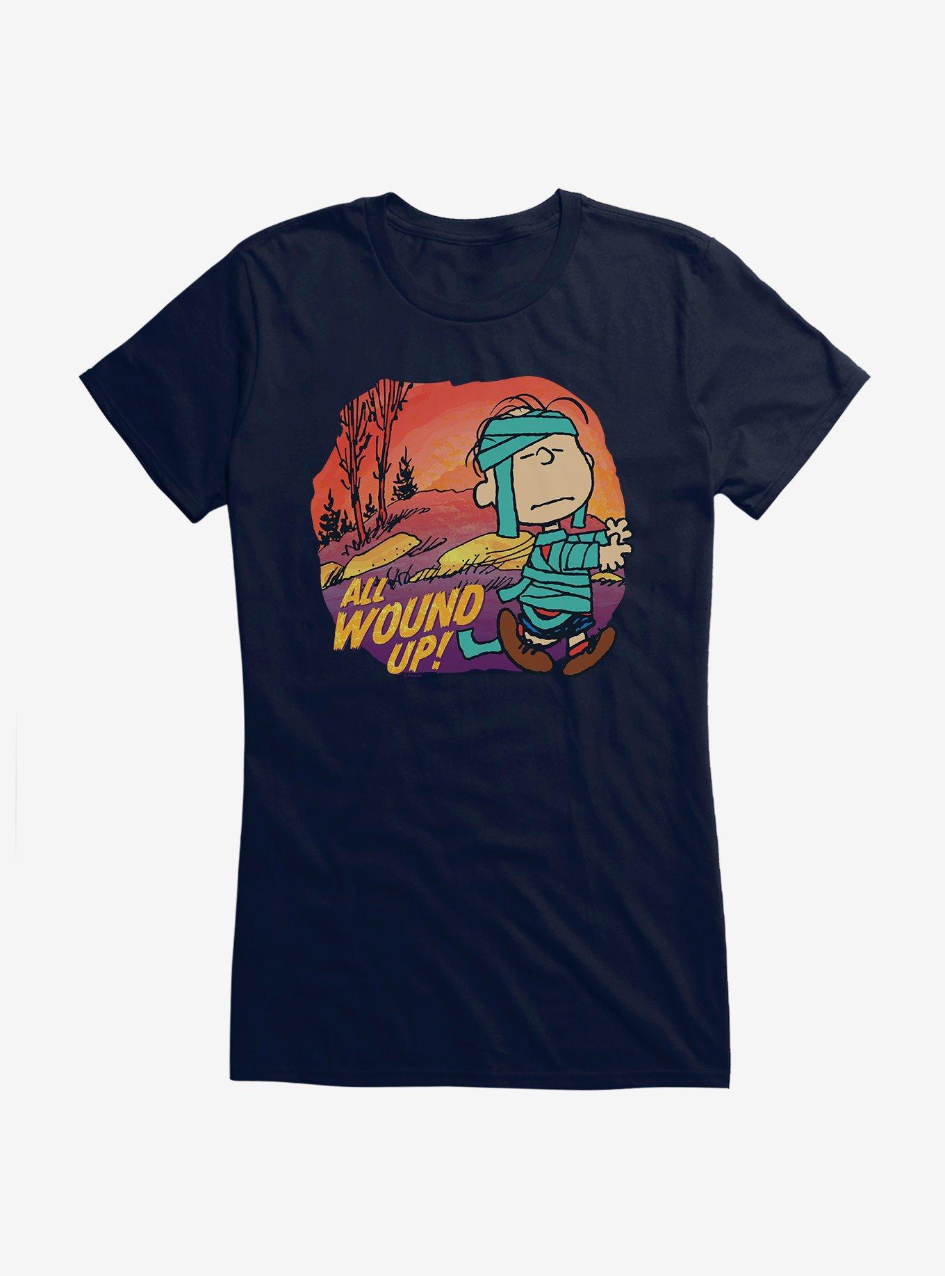 Peanuts Linus All Wound Up Girls T-Shirt, NAVY, hi-res