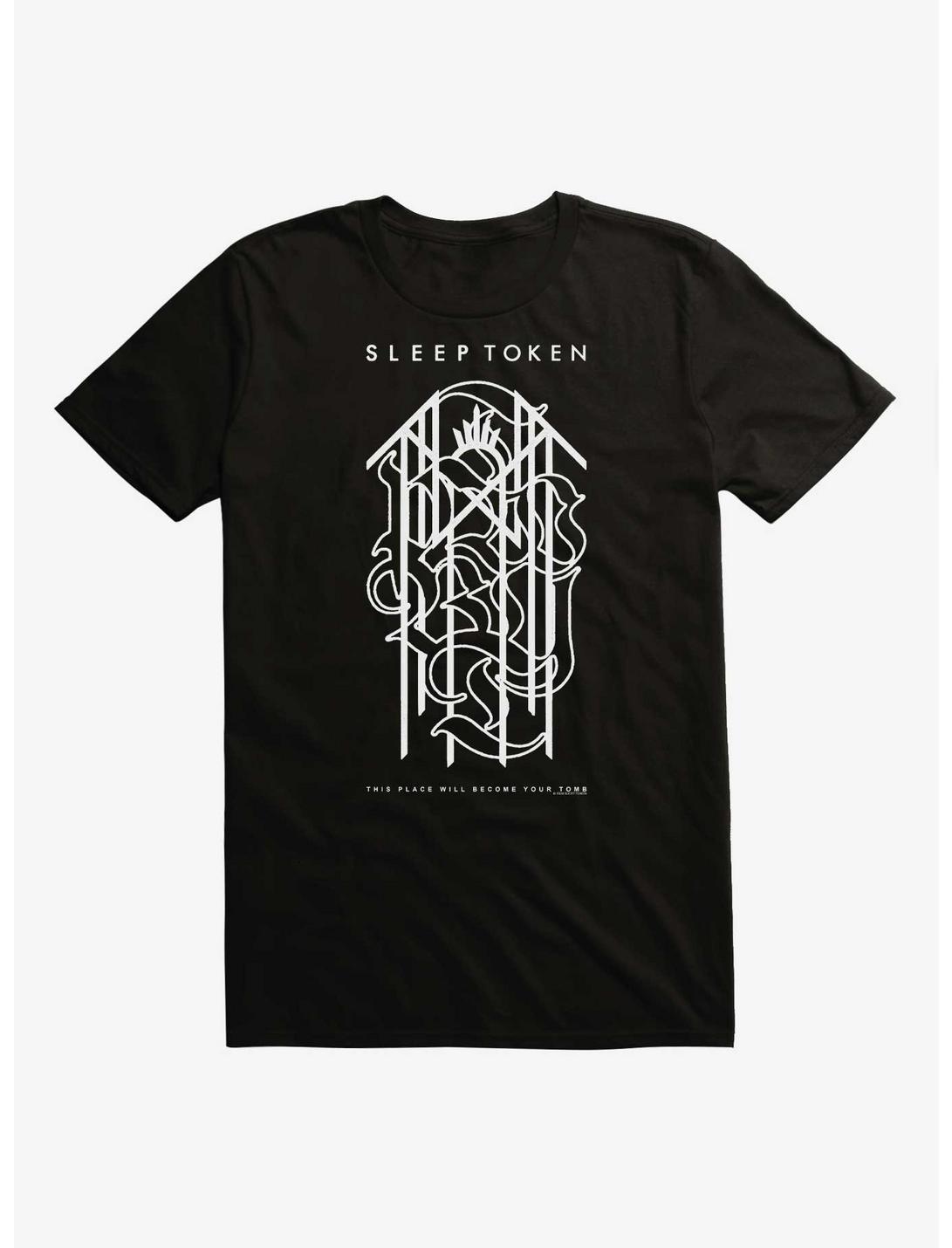 Sleep Token Bule Ocean Sigil T-Shirt, BLACK, hi-res