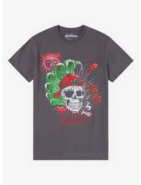 Sublime Smoking Skull Boyfriend Fit Girls T-Shirt, , hi-res
