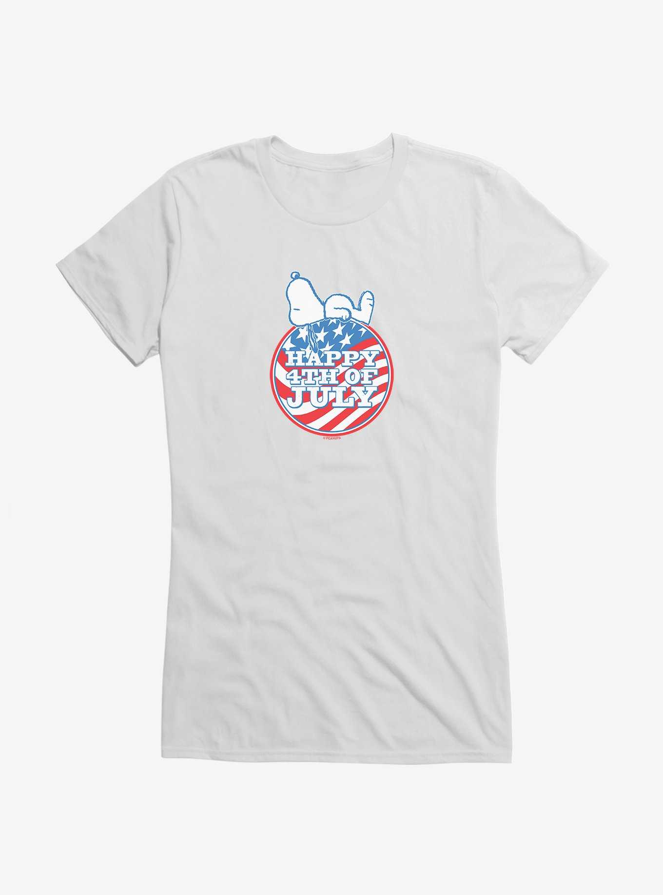 Peanuts Snoopy Happy 4th Of July Girls T-Shirt, , hi-res