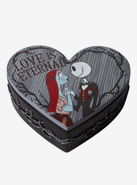 Disney Nightmare Before Christmas Jack Skellington and Sally Ring Box | Hot Topic