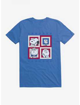 Peanuts Group Patriotic Squares T-Shirt, , hi-res