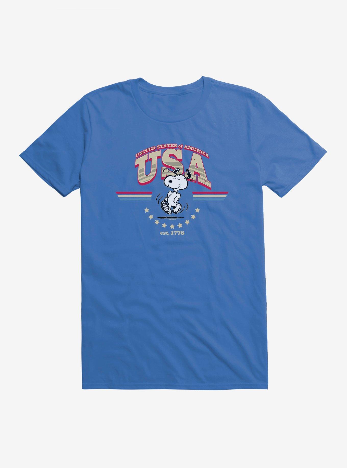 Peanuts Snoopy USA T-Shirt, , hi-res