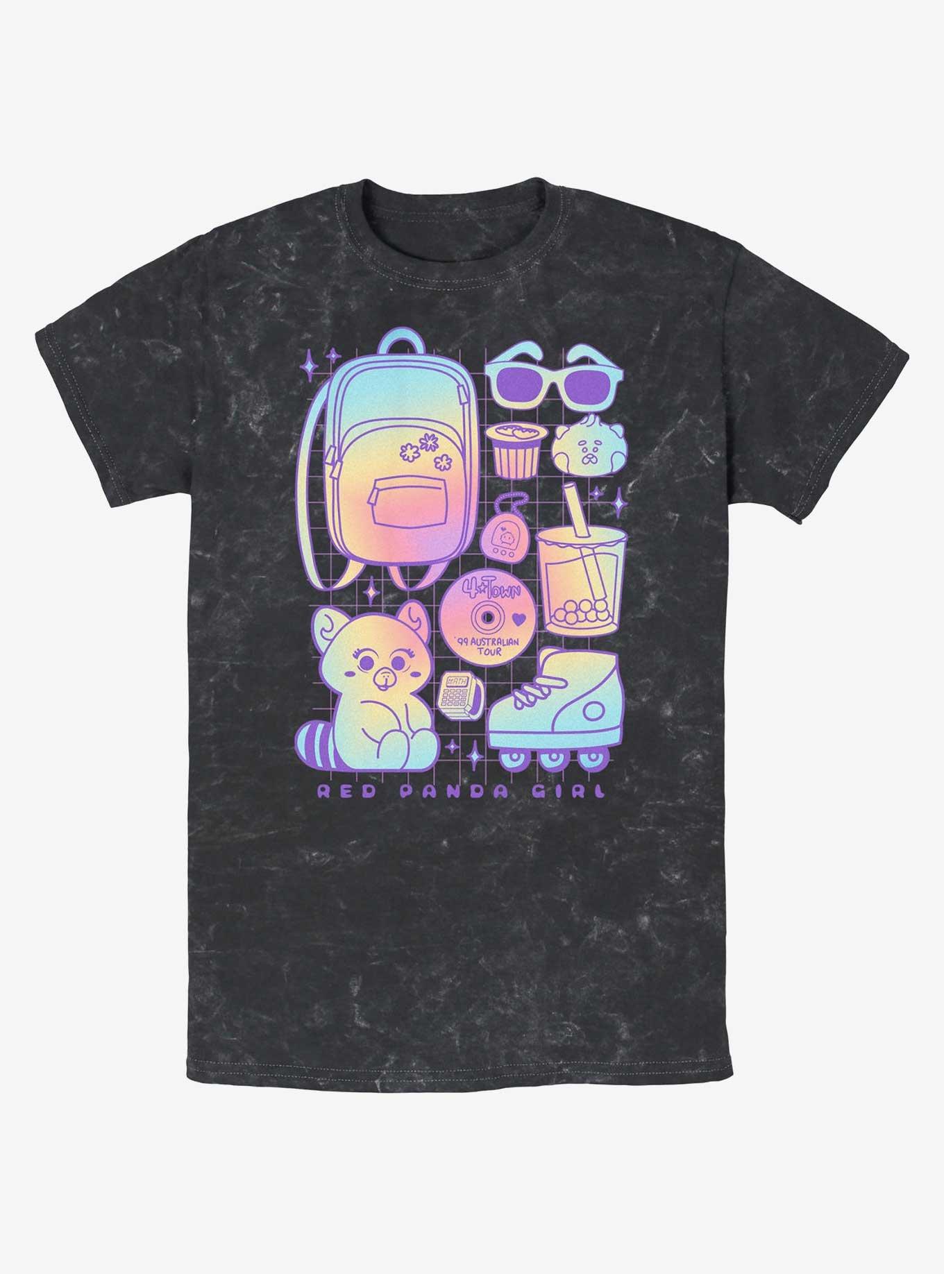 Disney Pixar Turning Red Nostalgia Pack Mineral Wash T-Shirt