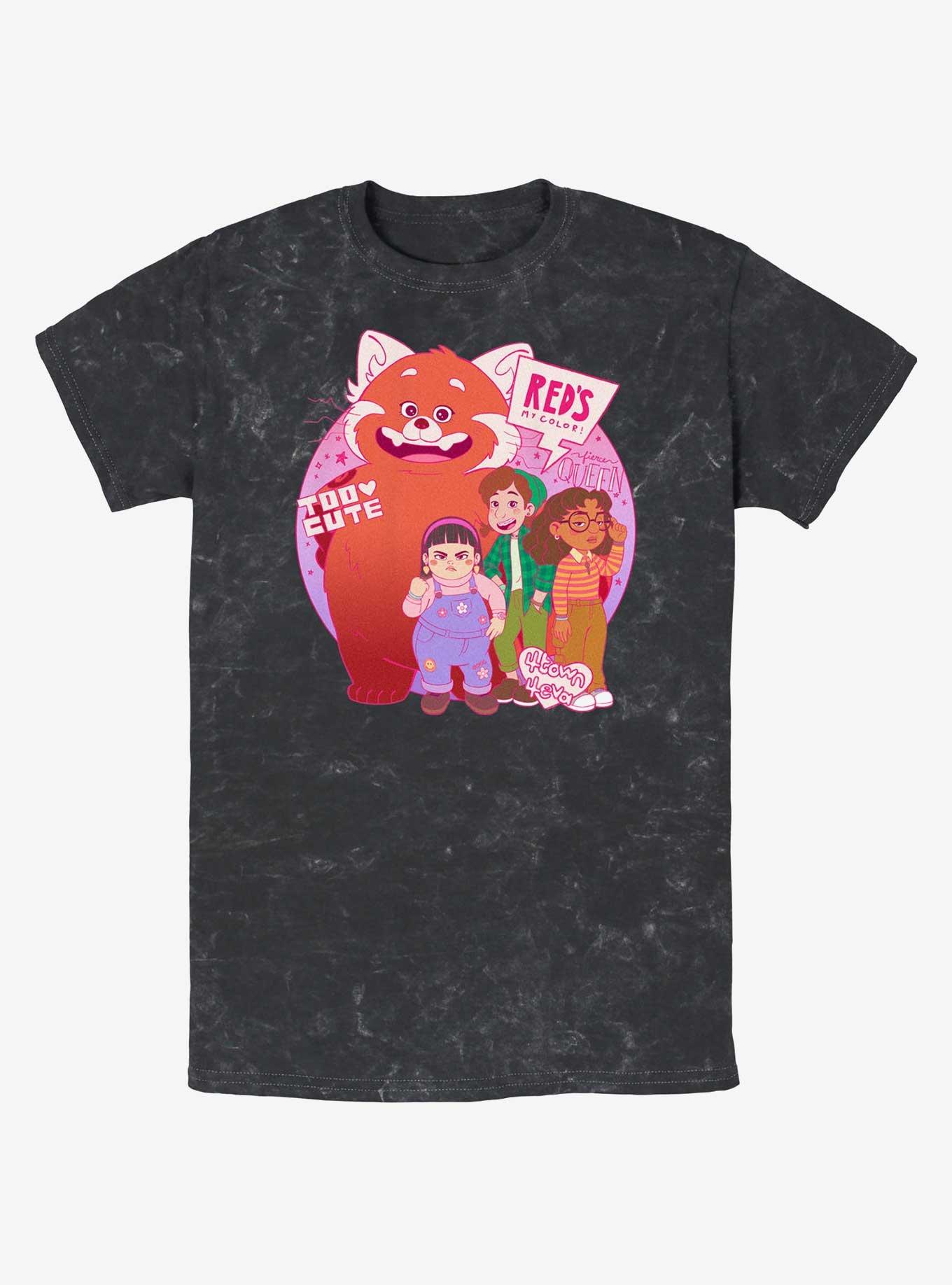 Disney Pixar Turning Red Panda Group Mineral Wash T-Shirt