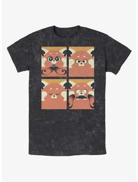 Disney Pixar Turning Red Meilin Panda Grid Mineral Wash T-Shirt, , hi-res