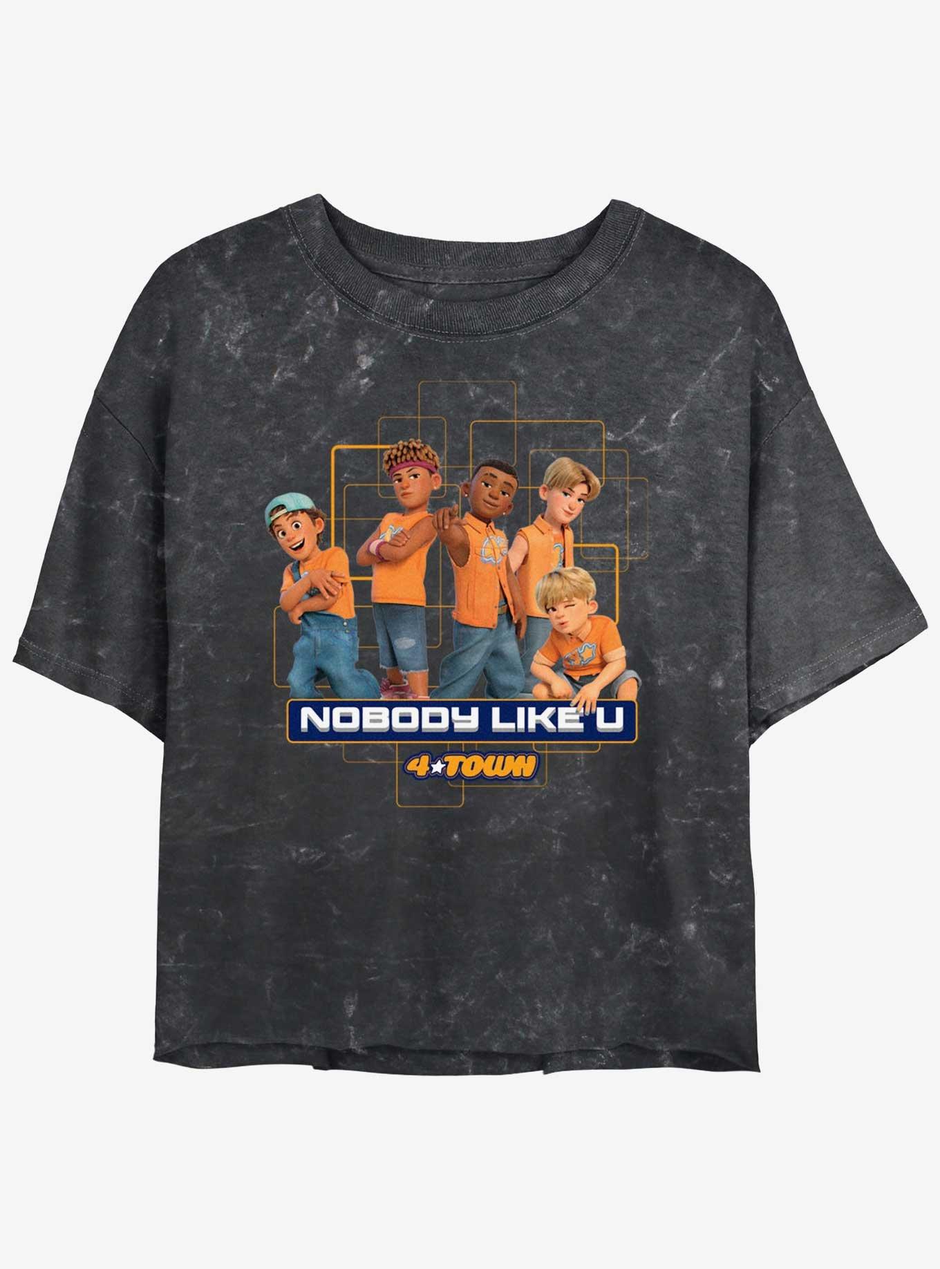 Disney Pixar Turning Red 4Town Nobody Like U Girls Mineral Wash Crop T-Shirt, , hi-res