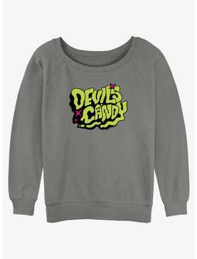 Devil's Candy Logo Girls Slouchy Sweatshirt, , hi-res