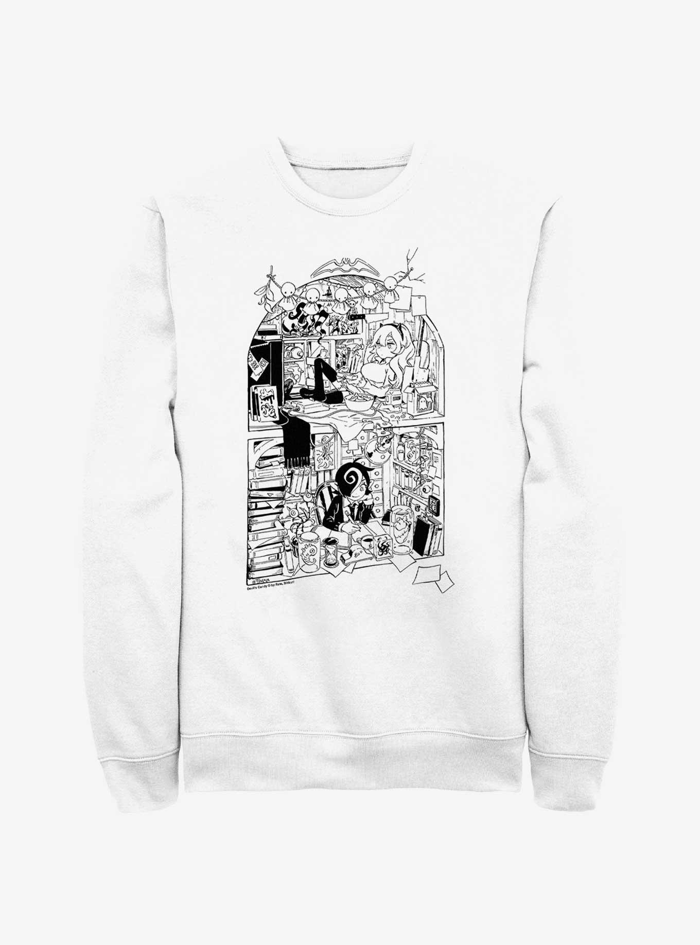 Devil's Candy Kazu & Pandora Nook Ink Sweatshirt, WHITE, hi-res