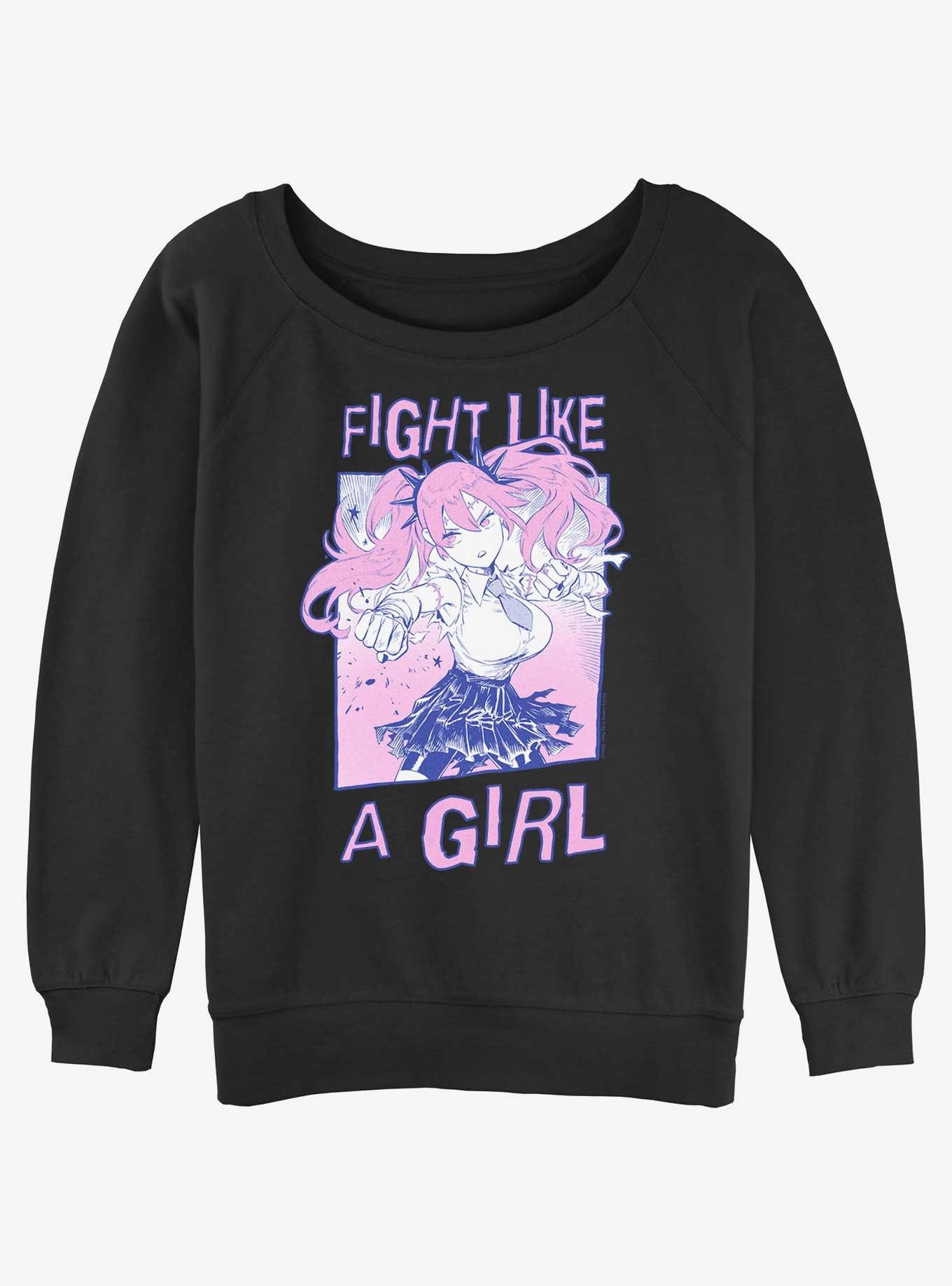 Devil's Candy Fight Like Pandora Girls Slouchy Sweatshirt, , hi-res