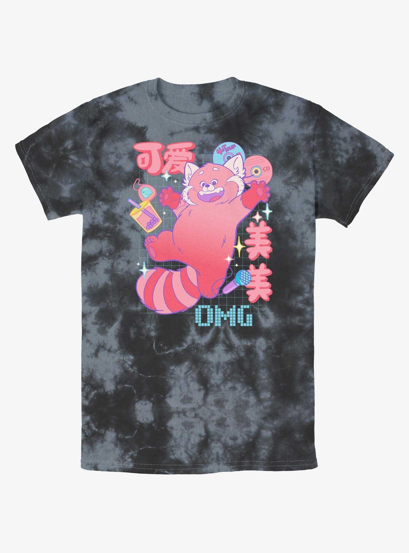Disney Pixar Turning Red Meilin Panda Schematics Tie-Dye T-Shirt, , hi-res