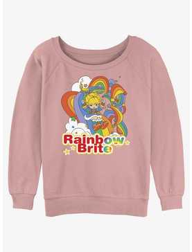 Rainbow Brite Rainbow Tangle Girls Slouchy Sweatshirt, , hi-res