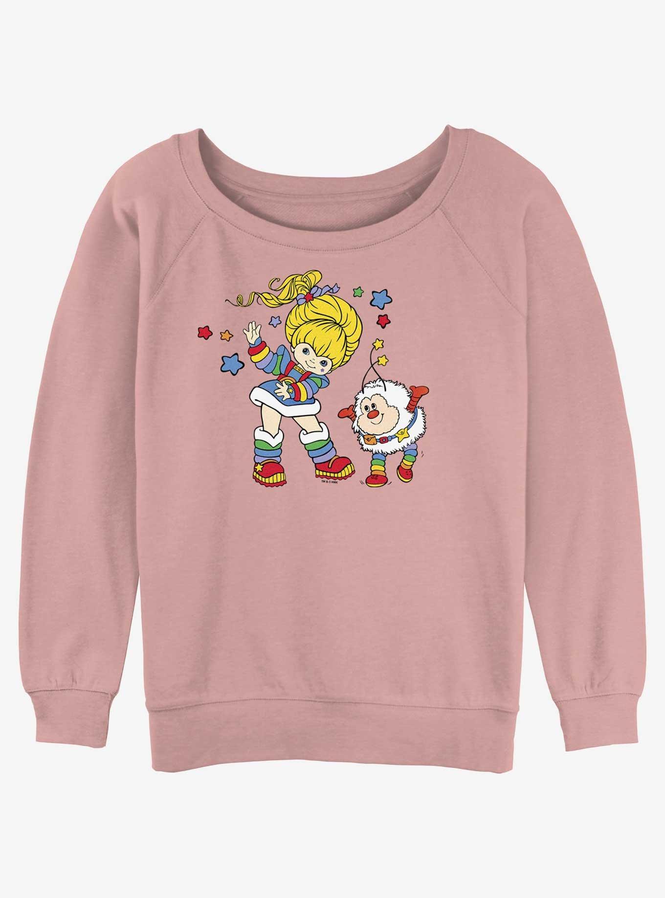 Rainbow Brite and Twink Girls Slouchy Sweatshirt