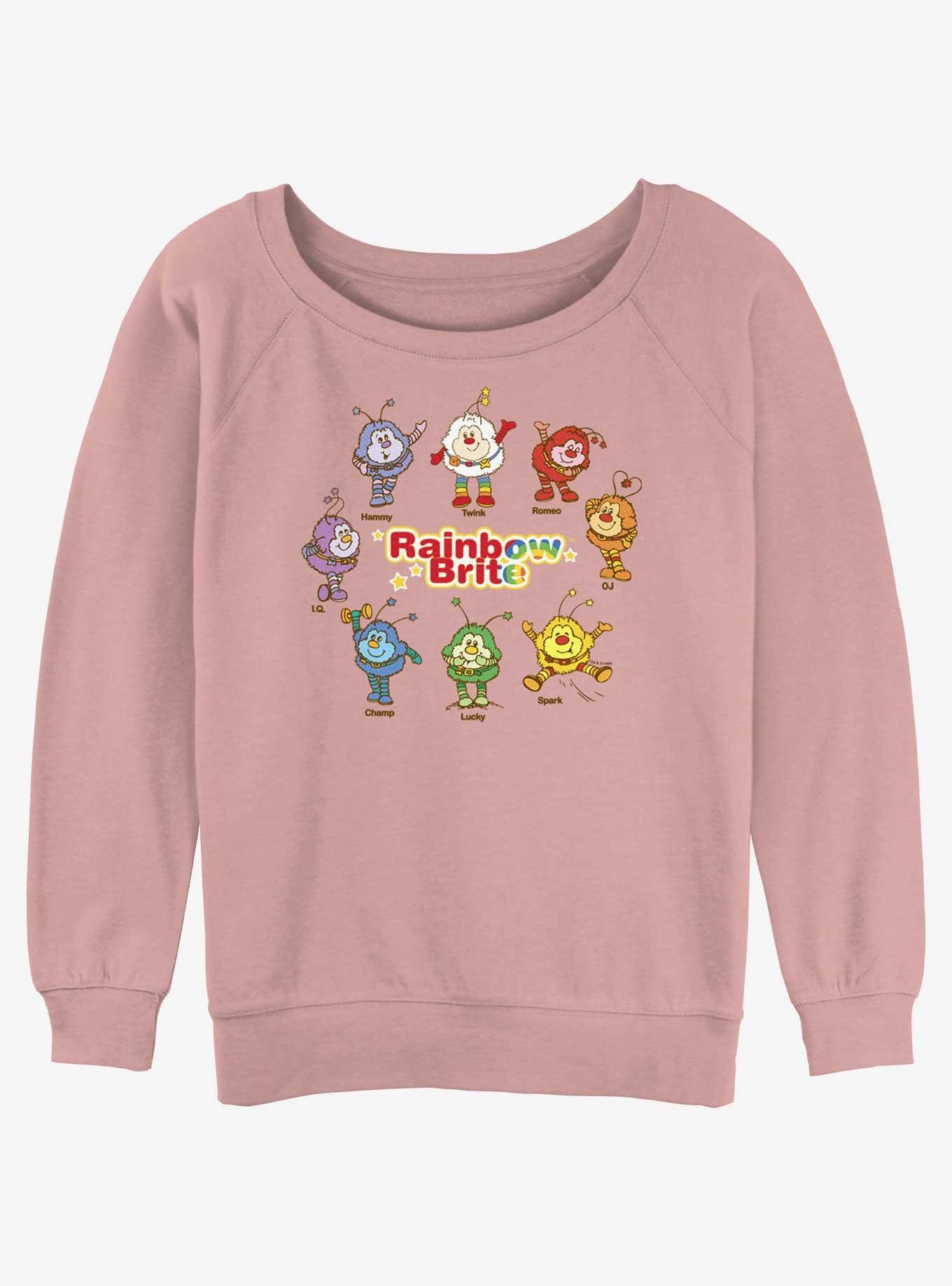 Rainbow Brite Sprites Girls Slouchy Sweatshirt