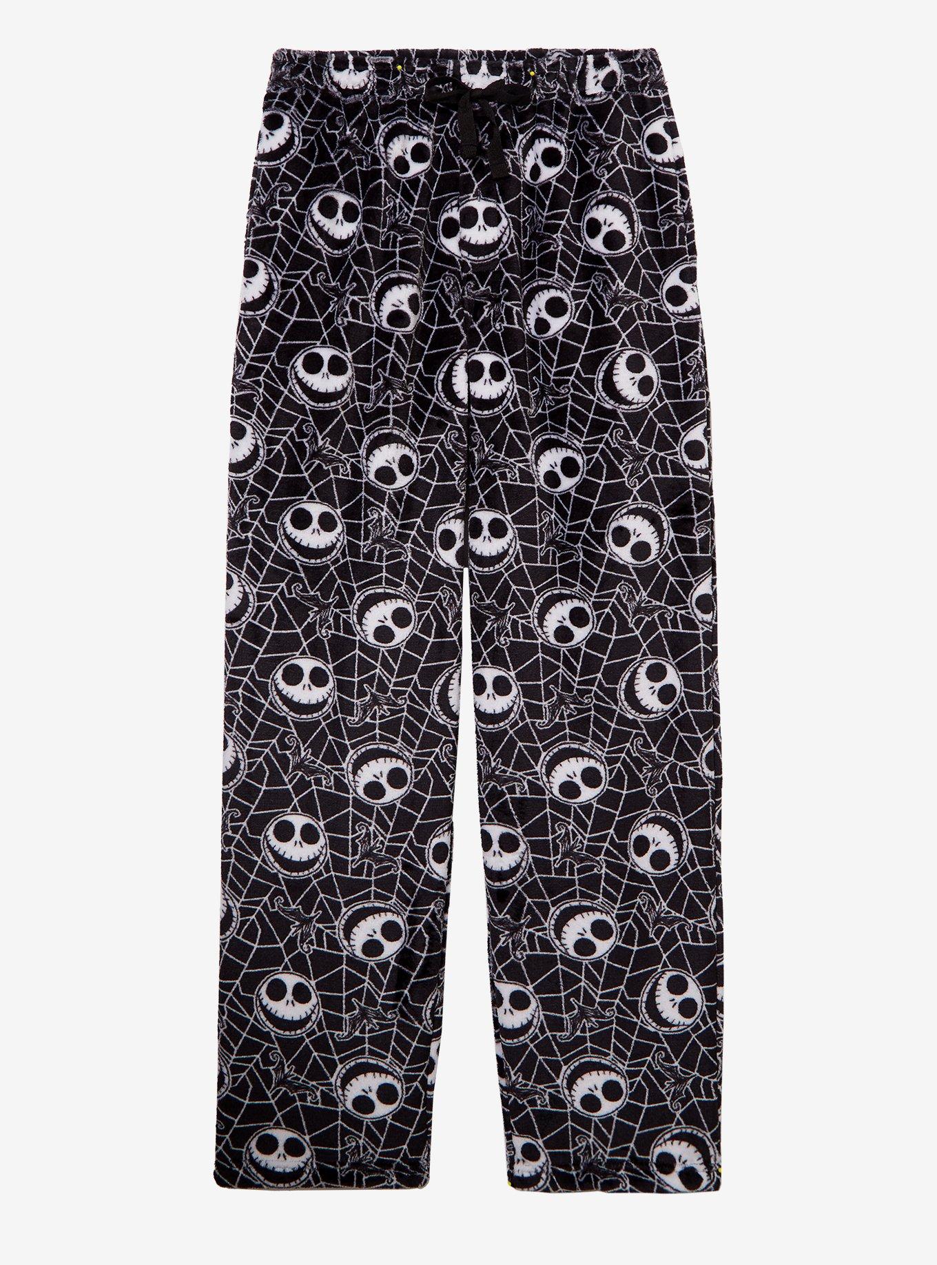 Disney The Nightmare Before Christmas Jack Skellington Allover Print Plush Sleep Pants — BoxLunch Exclusive, , hi-res