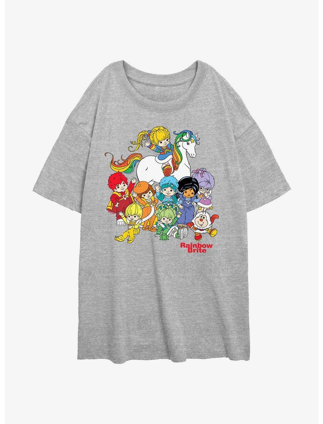 Rainbow Brite And Friends Girls Oversized T-Shirt, ATH HTR, hi-res