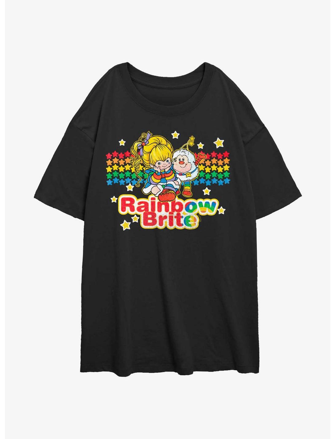 Rainbow Brite Vintage Pals Girls Oversized T-Shirt, BLACK, hi-res