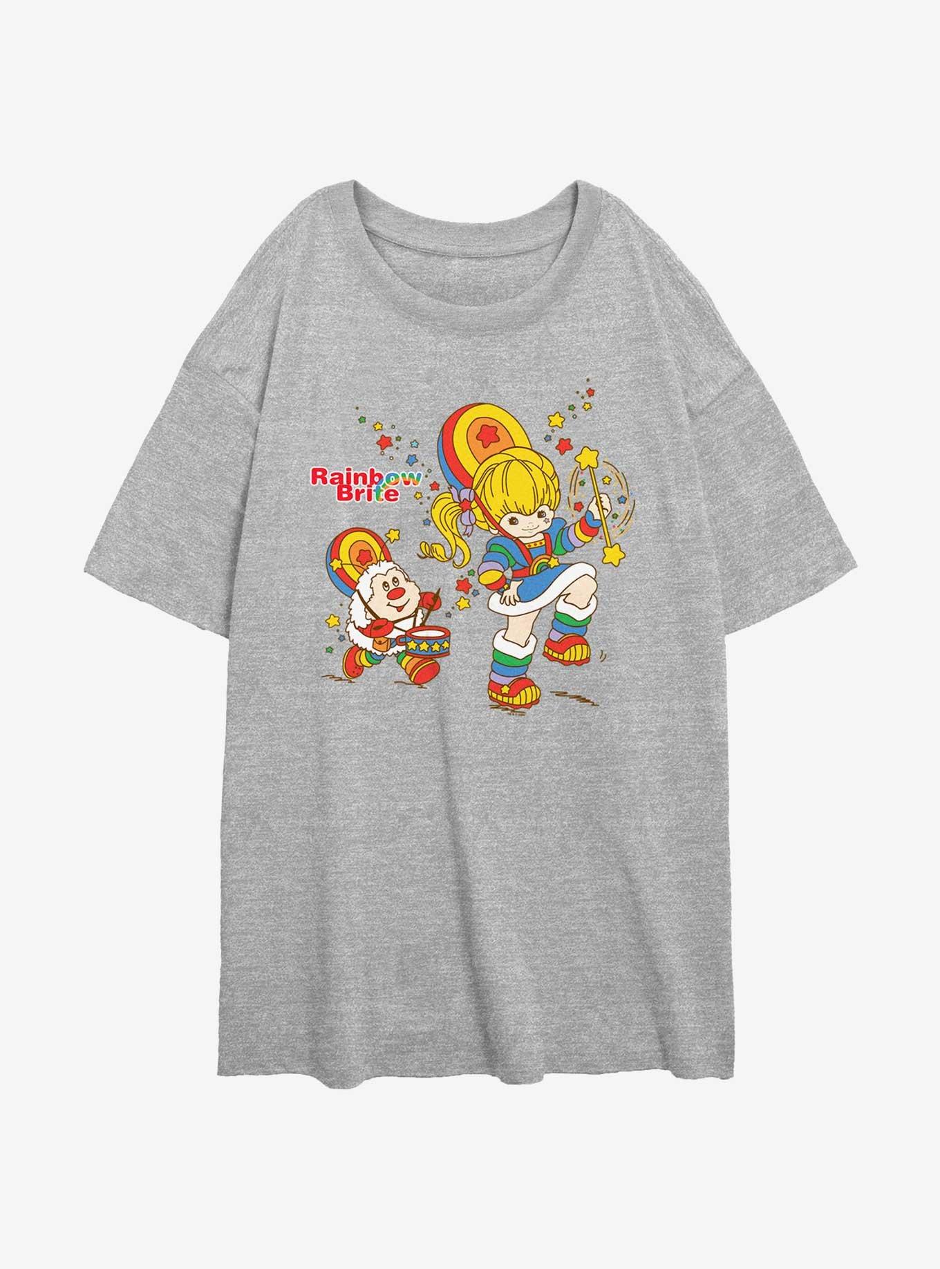 Rainbow Brite Parade Pals Girls Oversized T-Shirt, ATH HTR, hi-res