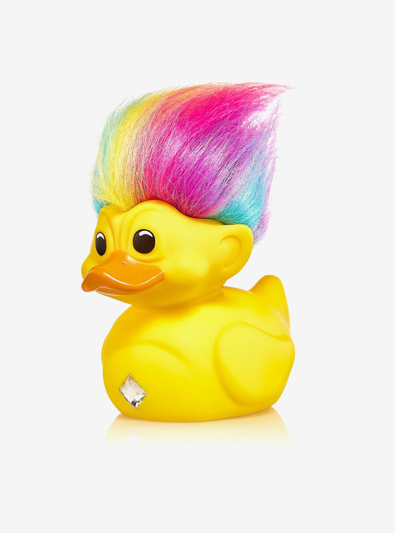 TUBBZ Good Luck Trolls Rainbow Troll Cosplaying Duck Figure