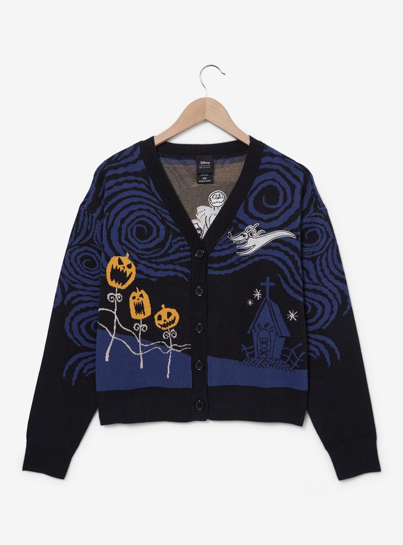 DISNEY NIGHTMARE top BEFORE CHRISTMAS OOGIE BOOGIE CARDIGAN