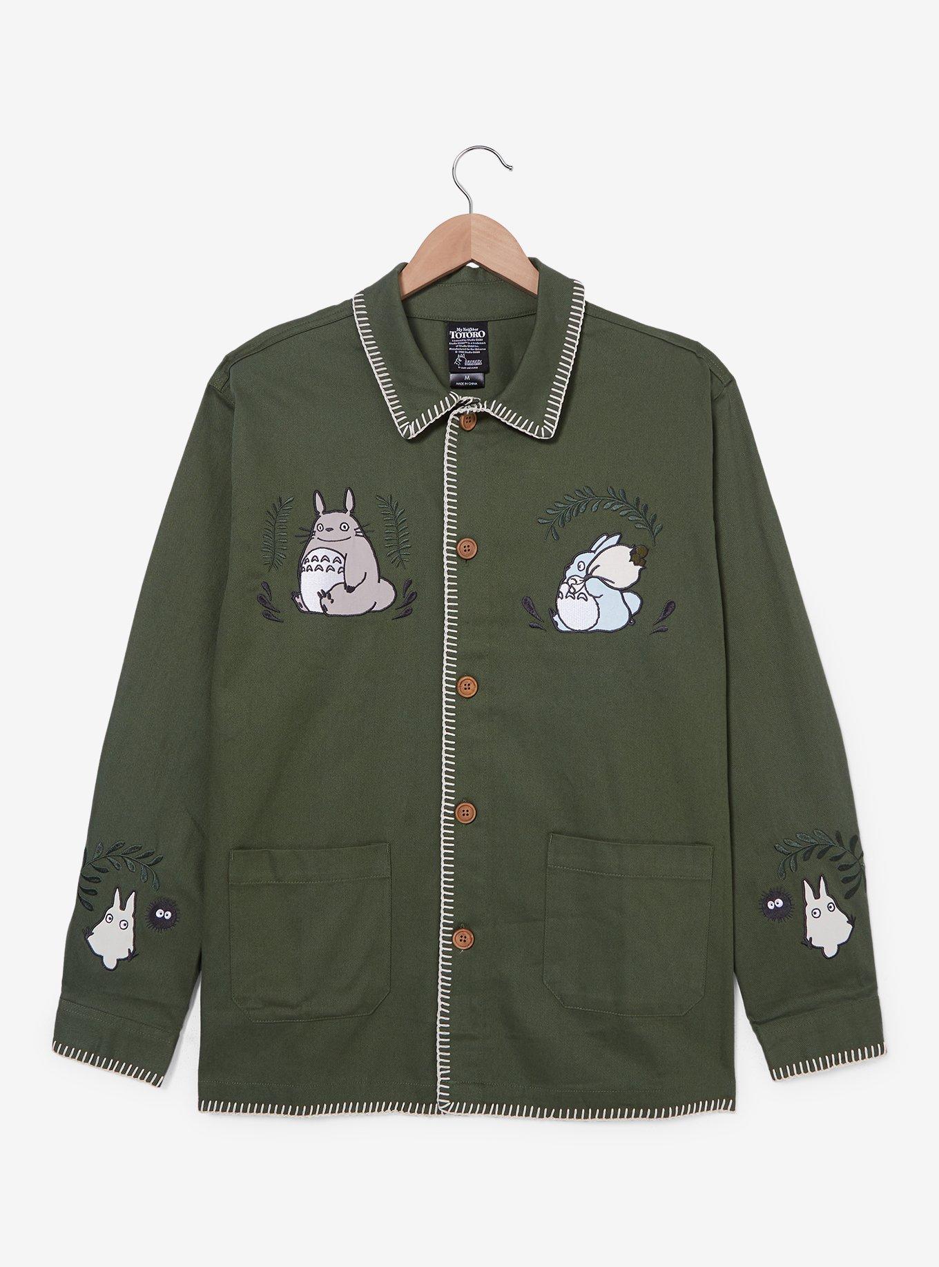 Our Universe Studio Ghibli My Neighbor Totoro Embroidered Sage Jacket — BoxLunch Exclusive, , hi-res