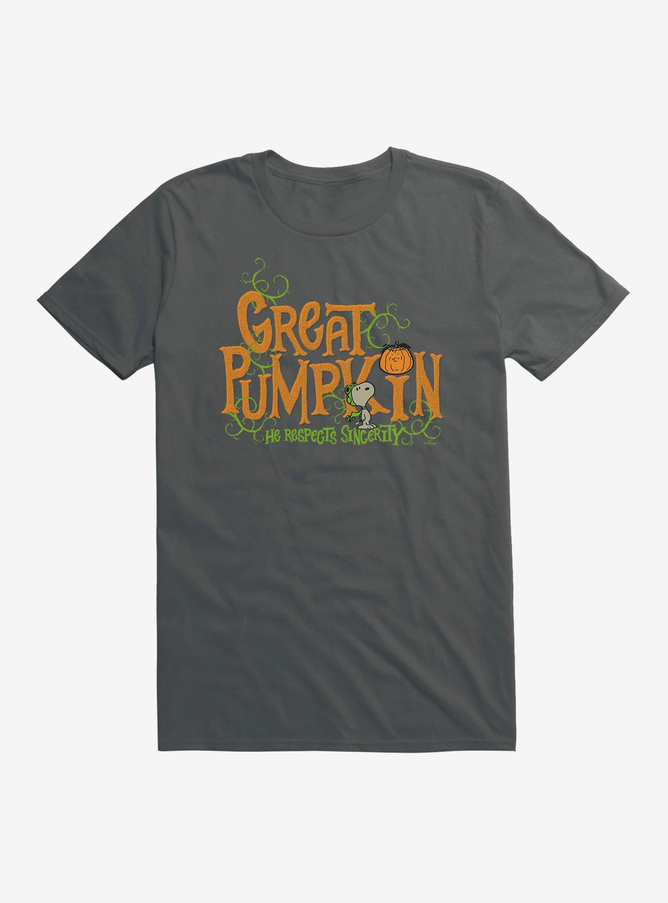 Peanuts Great Pumpkin T-Shirt, CHARCOAL, hi-res