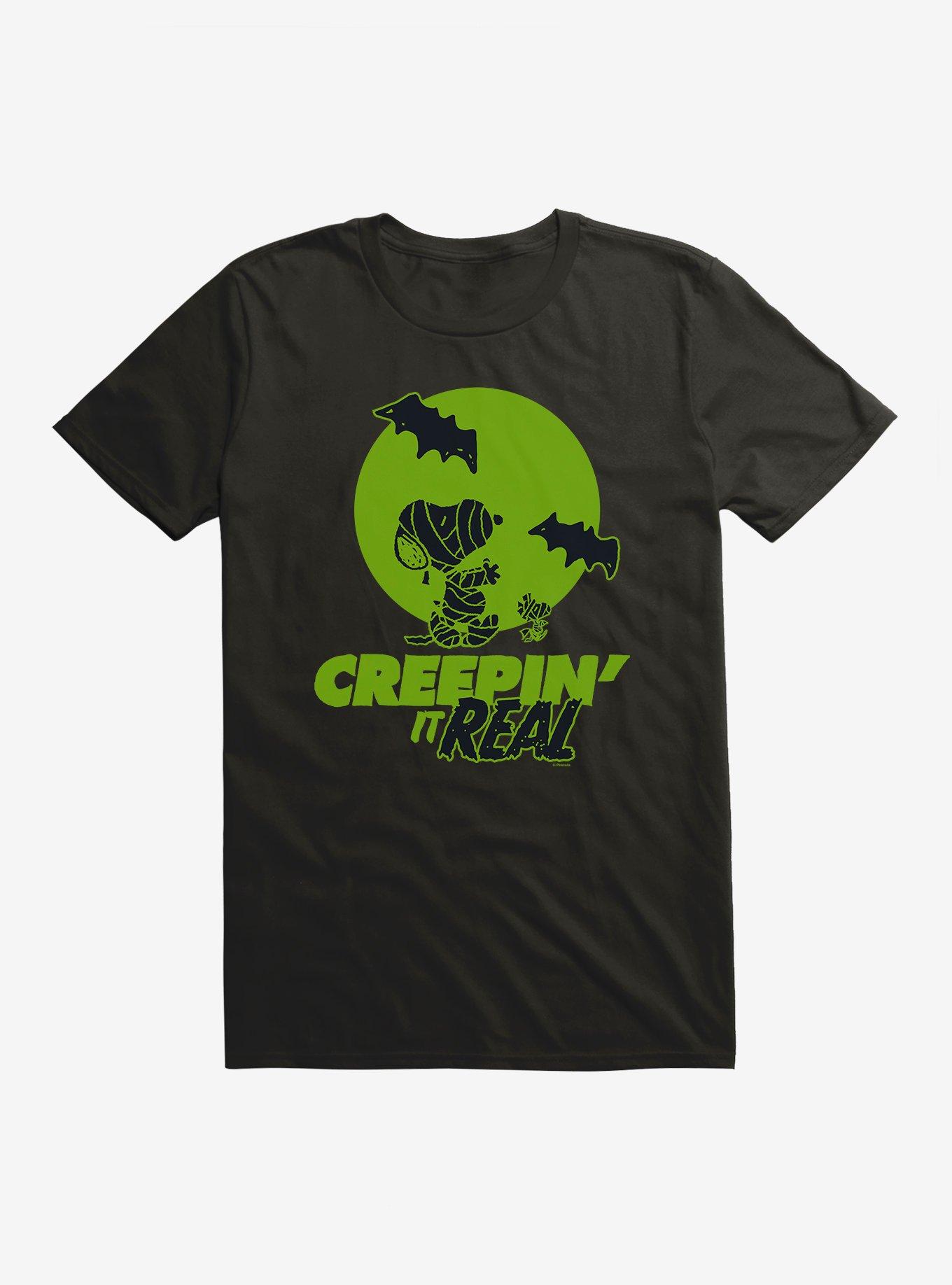 Peanuts Creepin' It Real T-Shirt, BLACK, hi-res