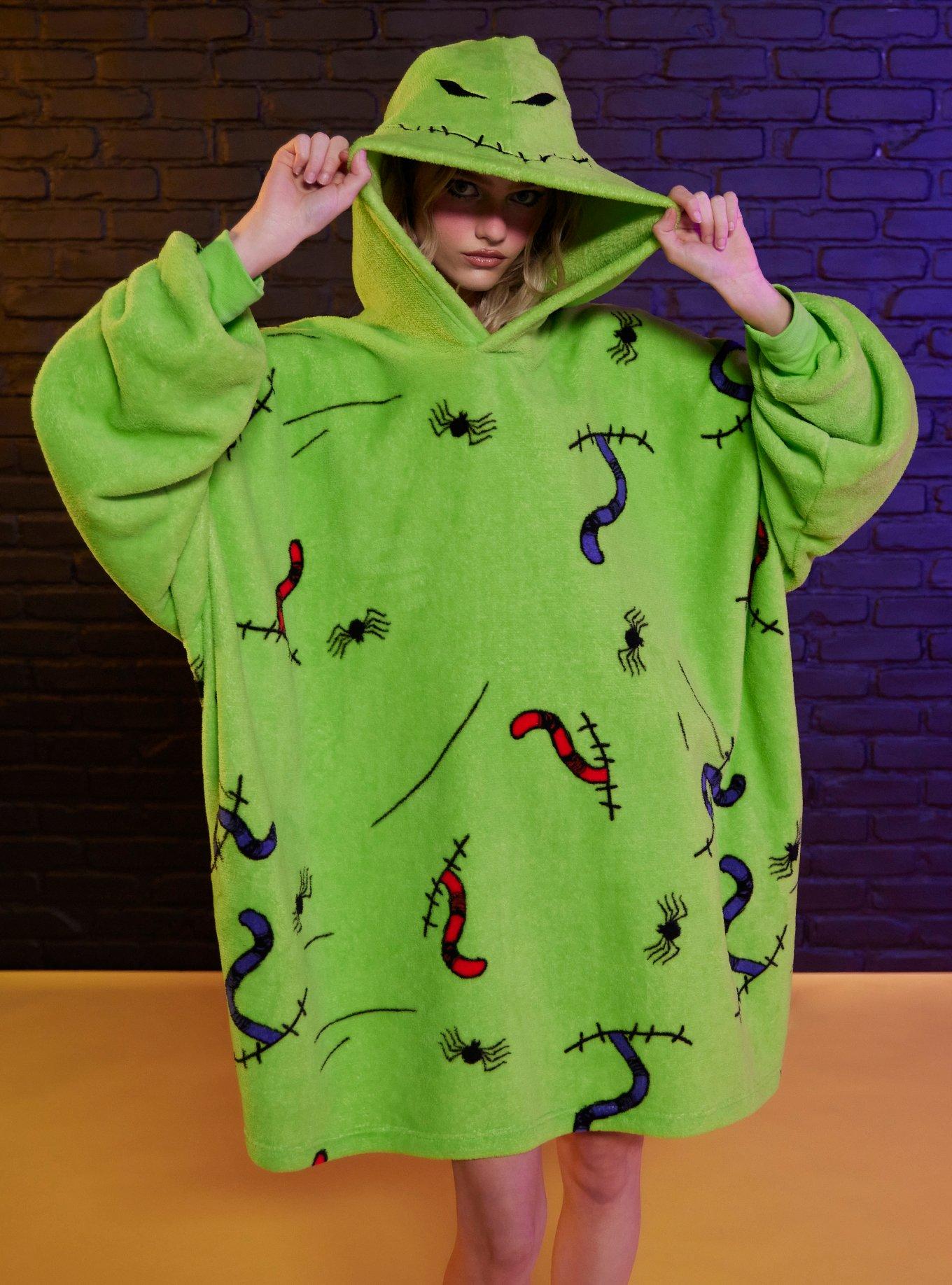 The Nightmare Before Christmas Oogie Boogie Fuzzy Oversized Hoodie